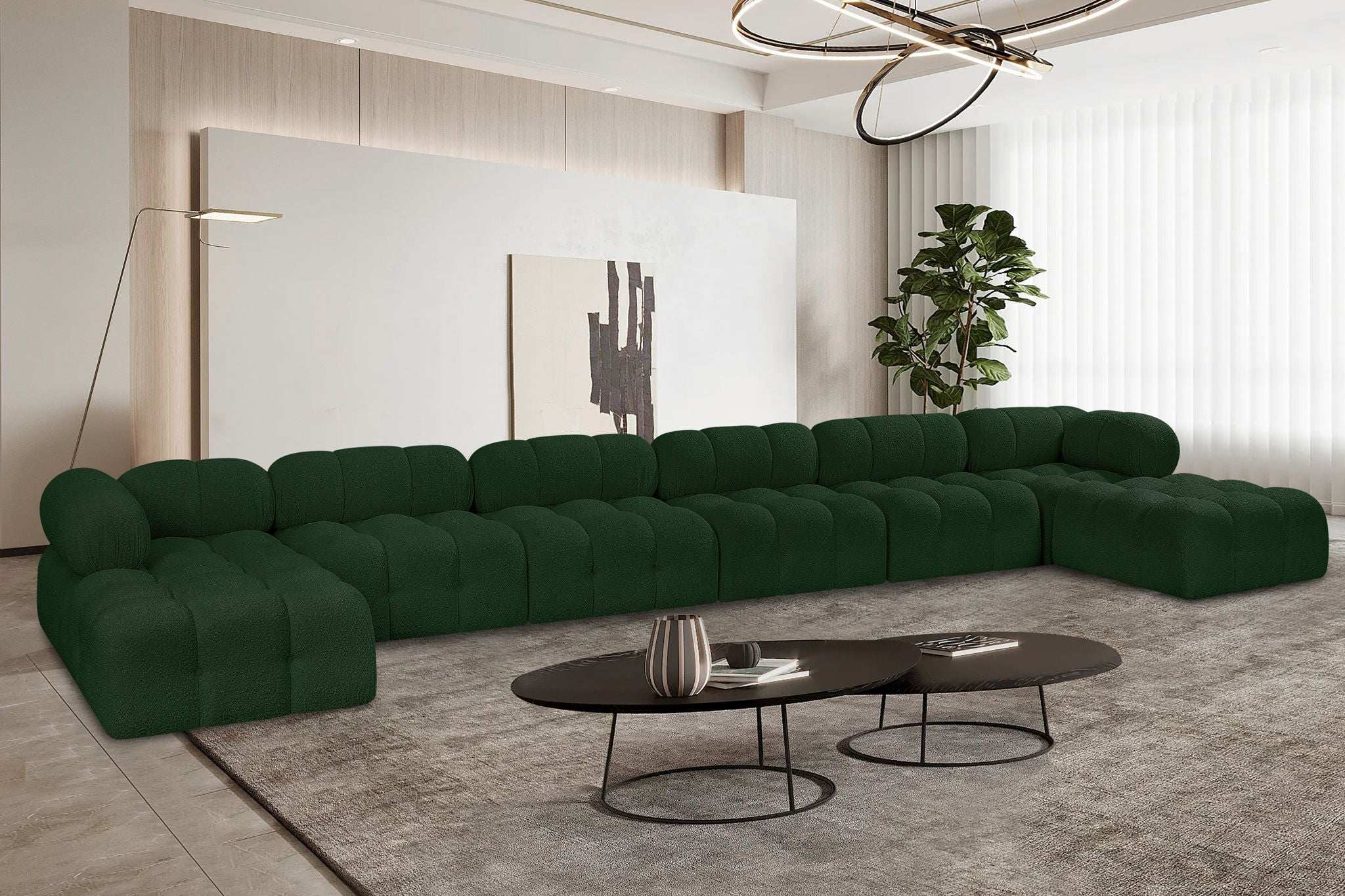 Ames - 8 Piece Fabric Modular Sectional