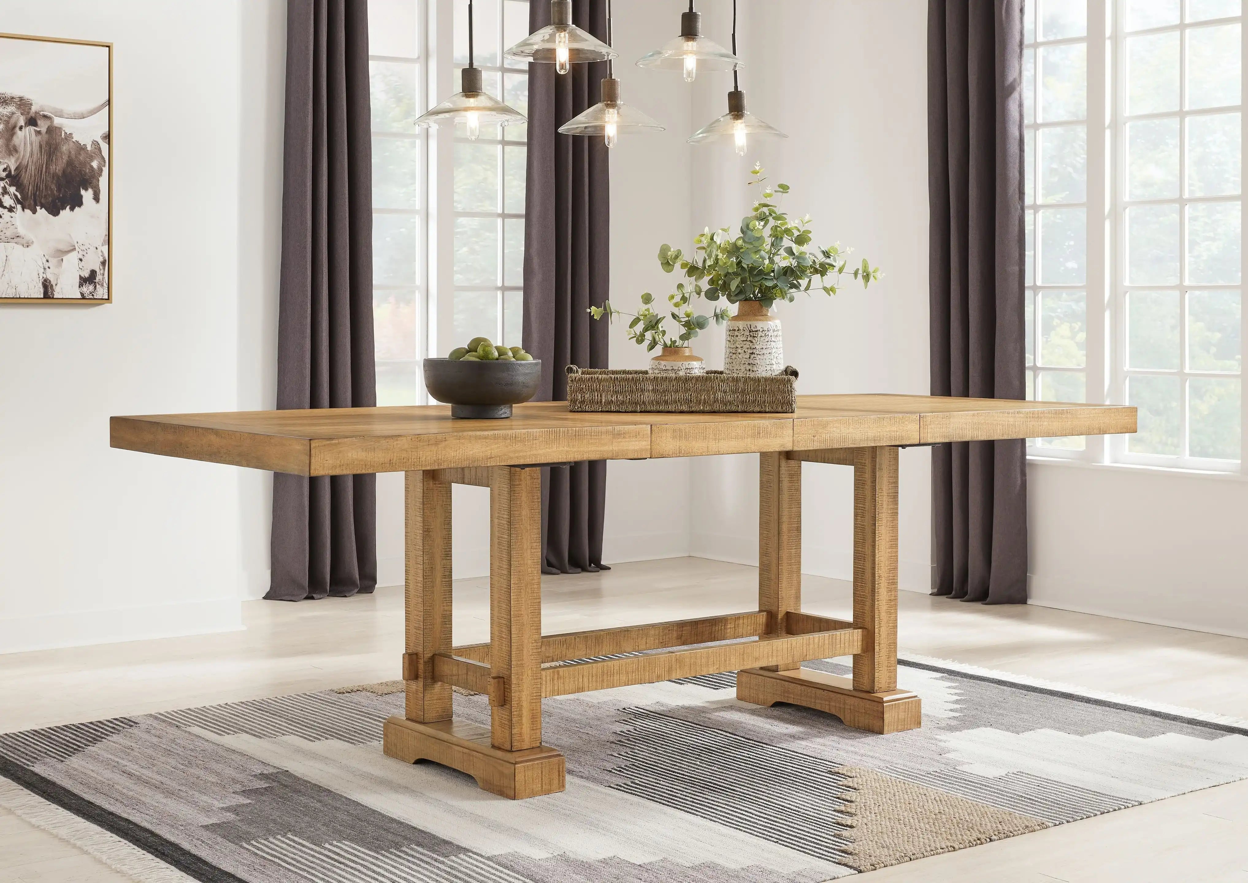 Havonplane - Rectangular Dining Room Counter Extension Table - Brown - Best Buy Furniture