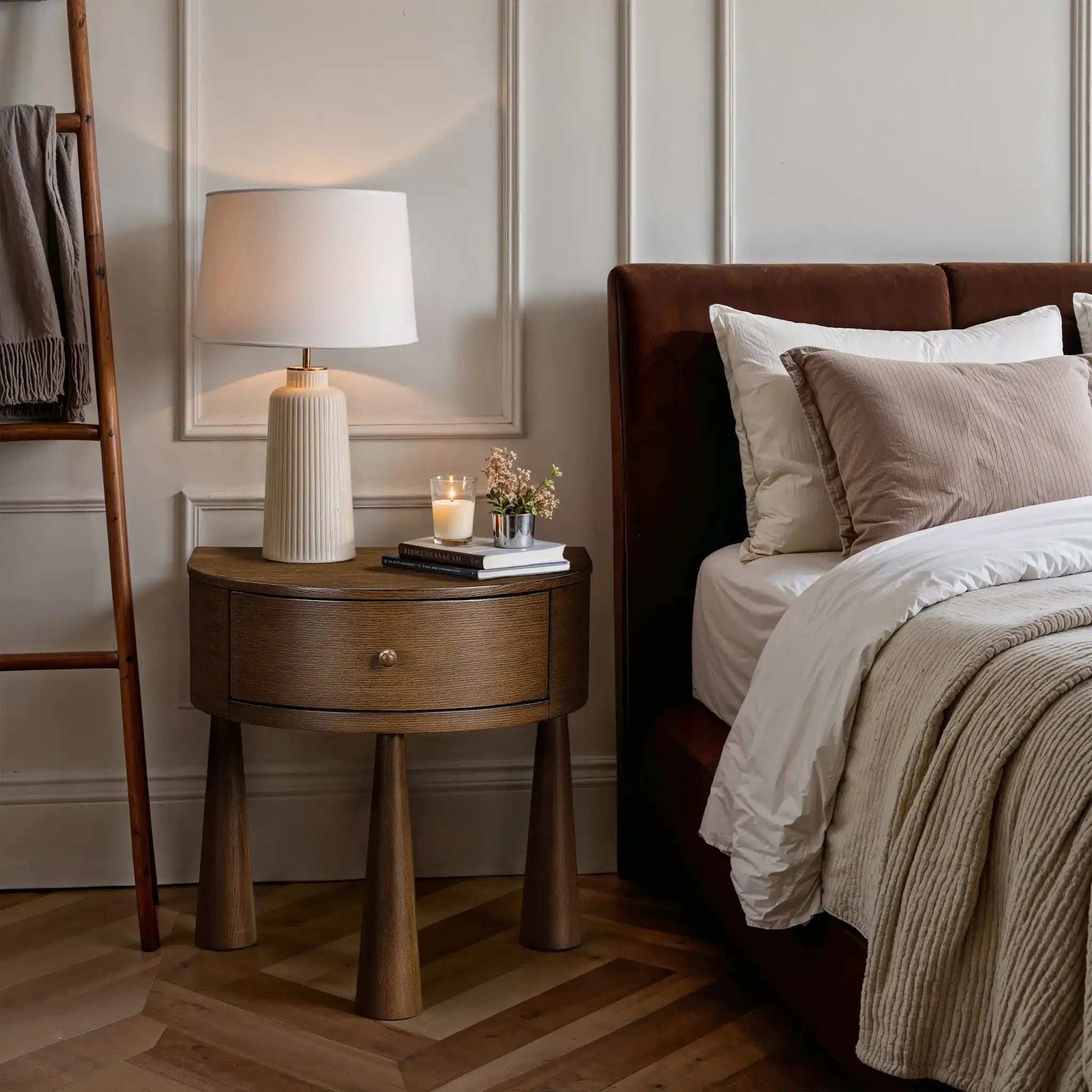 Oasis - Acacia Veneer And Solid Wood Night Stand