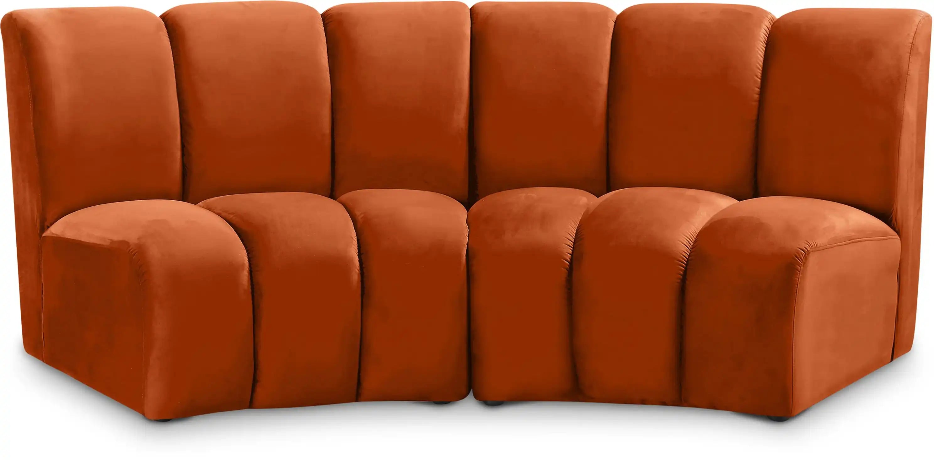 Infinity - 2 Piece Velvet Modular Sectional - Best Buy Furniture