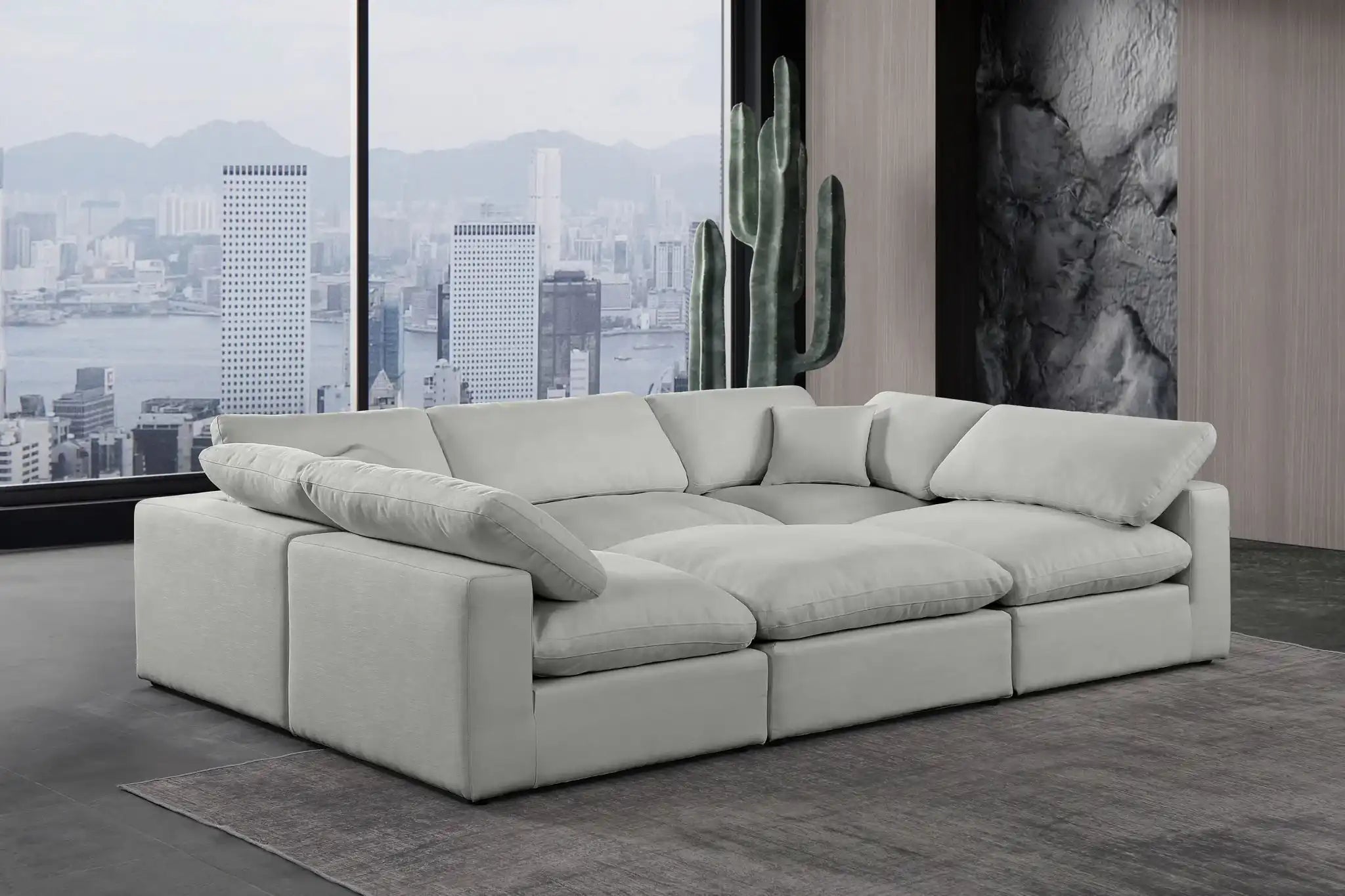 Comfy - 6 Piece Linen Sectional