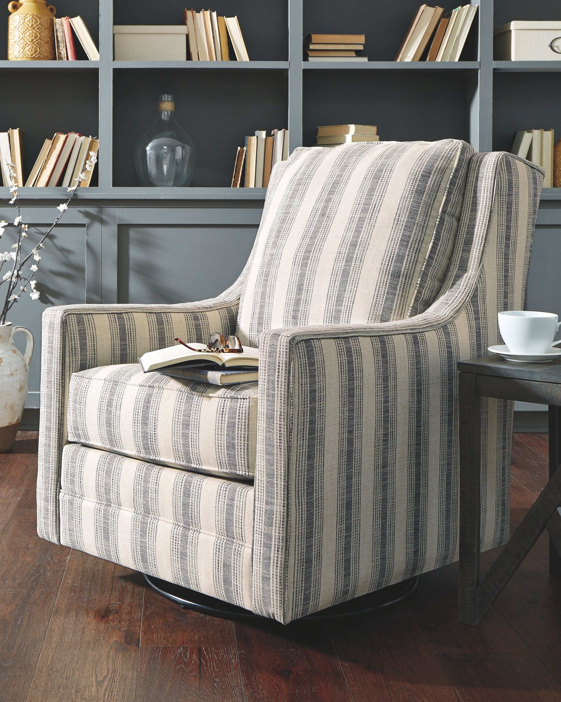 Kambria - Swivel Glider Accent Chair - Best Buy Furniture