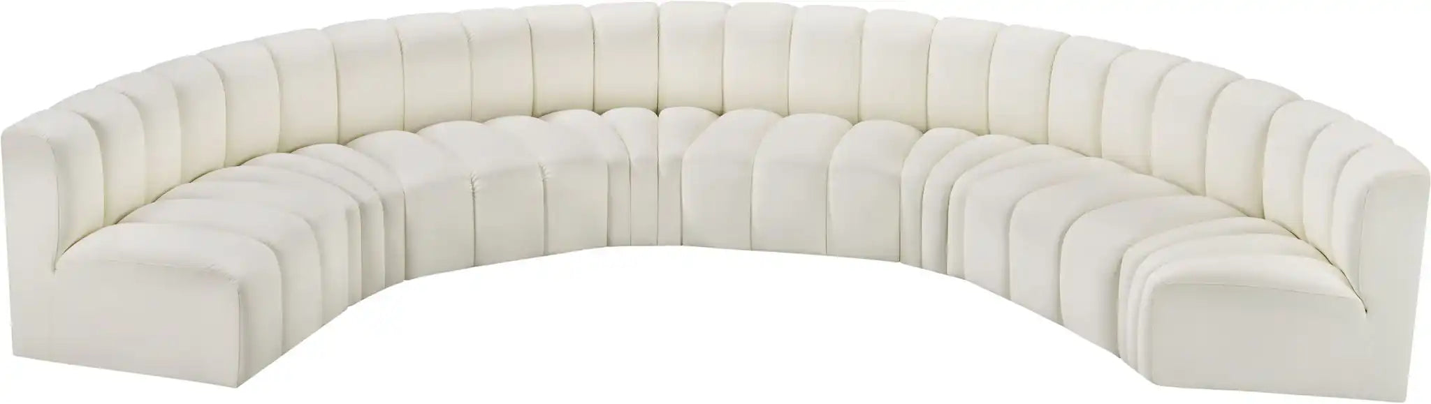 Arc - Faux Leather 8 Piece U-Shaped Modular Sofa