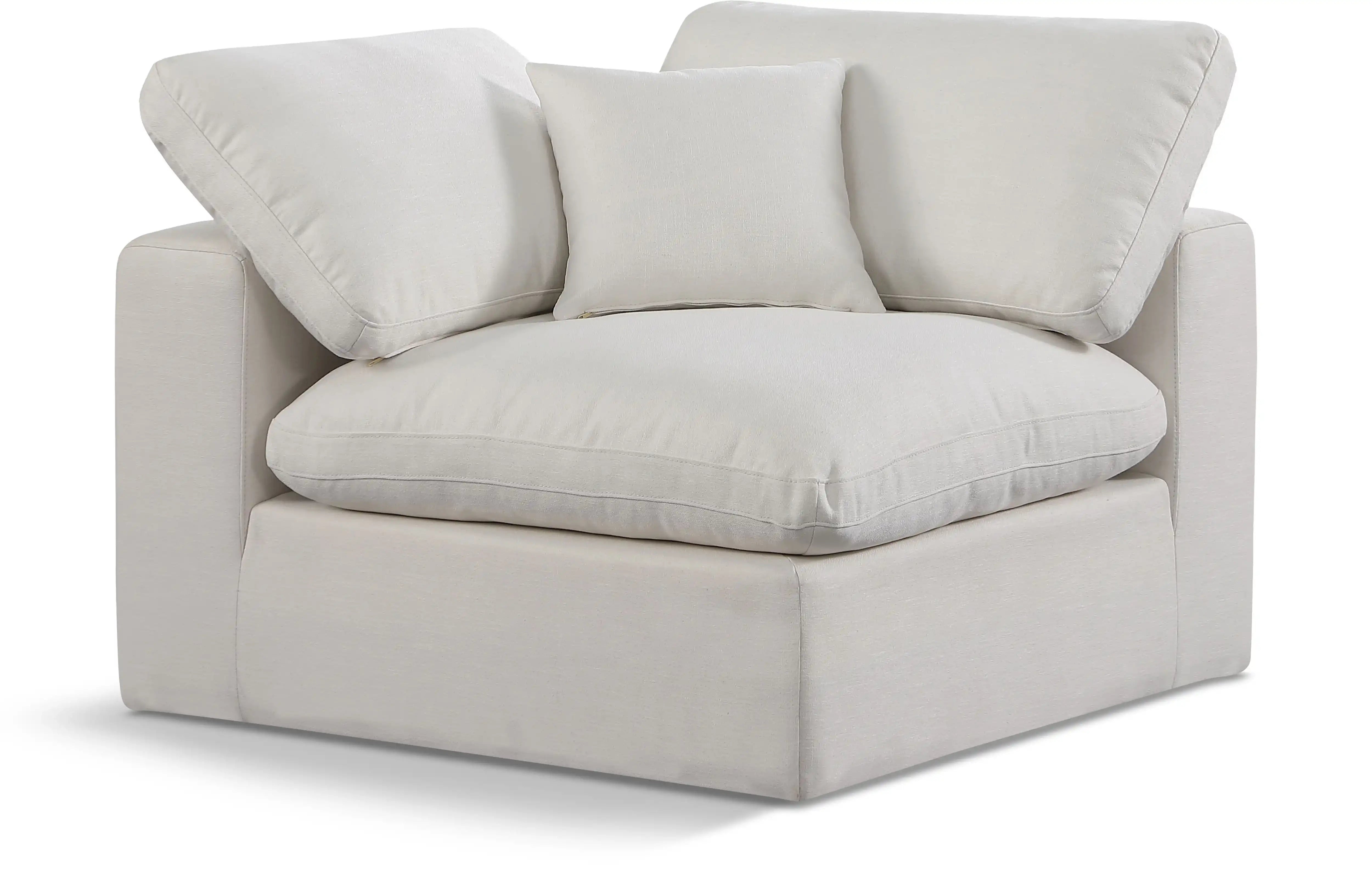 Comfy - Linen Corner Chair - Best Buy Furniture
