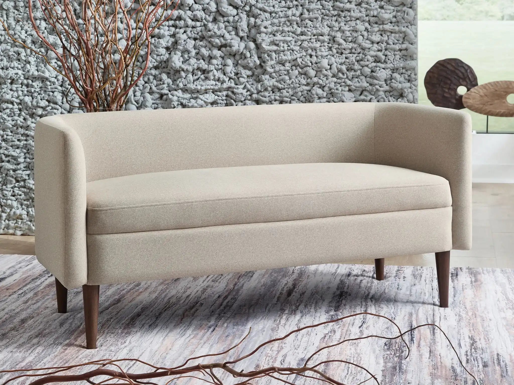 Wainner - Accent Bench - Beige - Best Buy Furniture