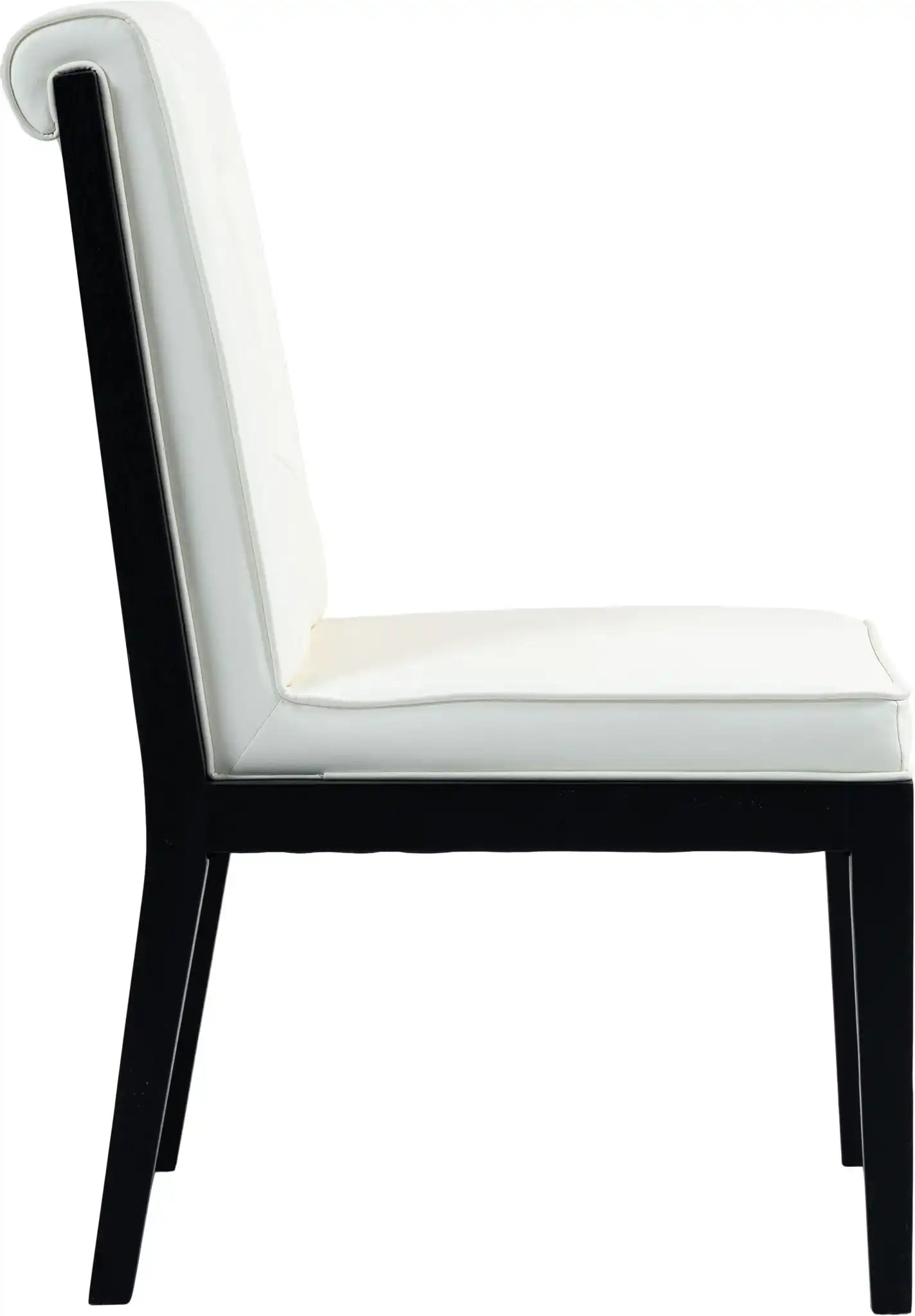 Gwendolyn - Faux Leather Dining Side Chair With Black Frame (Set of 2)