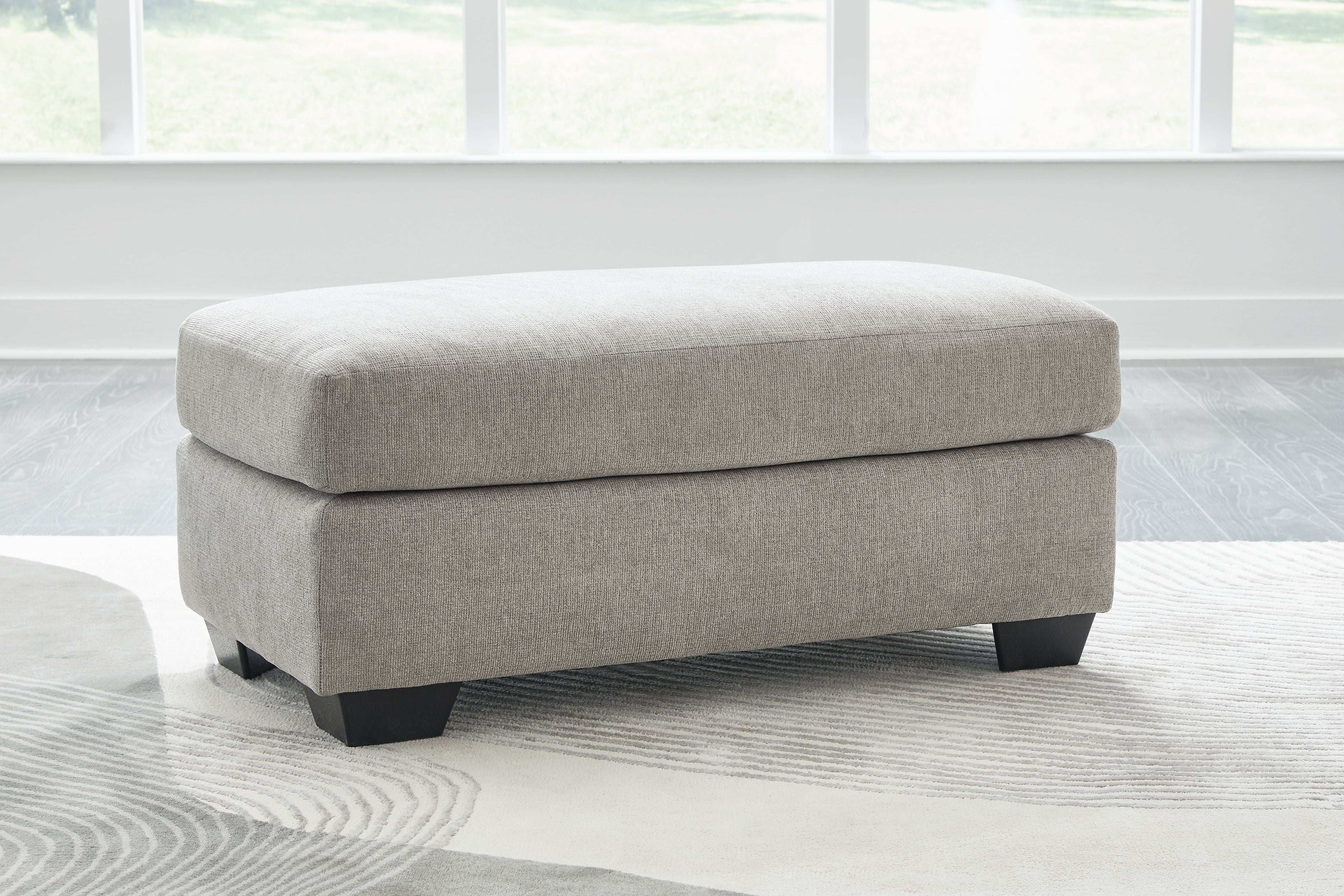 Avenal Park - Ottoman - Flannel - Best Buy Furniture