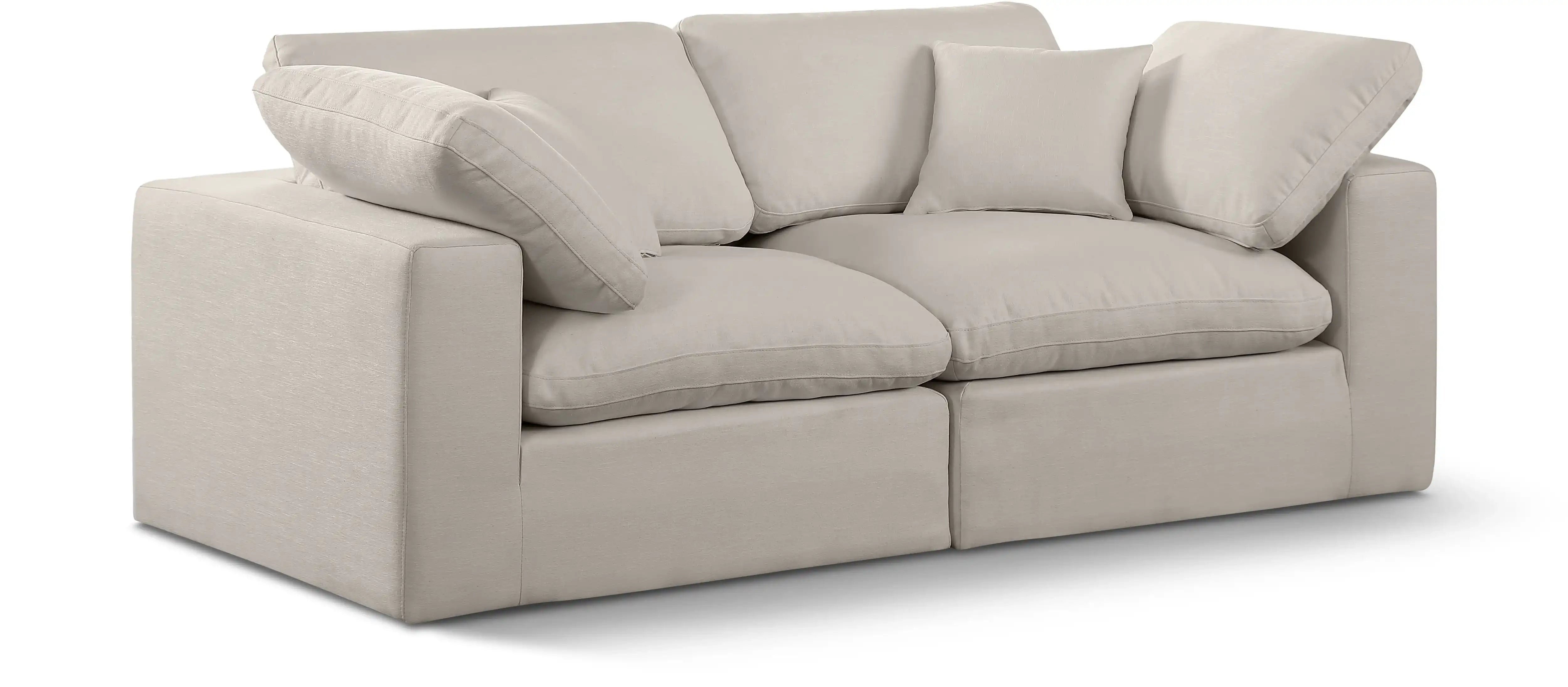 Comfy - Linen Modular Sofa 2 Seats - Best Buy Furniture