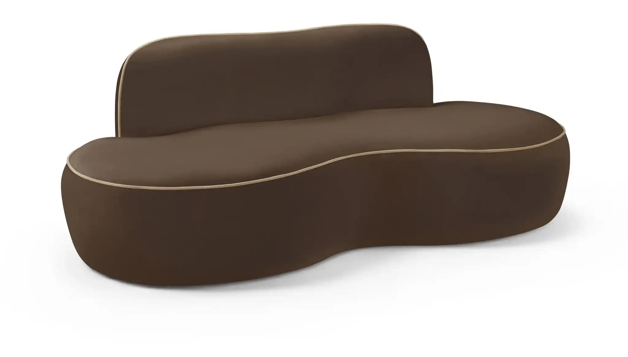 Swerve - Velvet 77" Upholstered Loveseat - Best Buy Furniture
