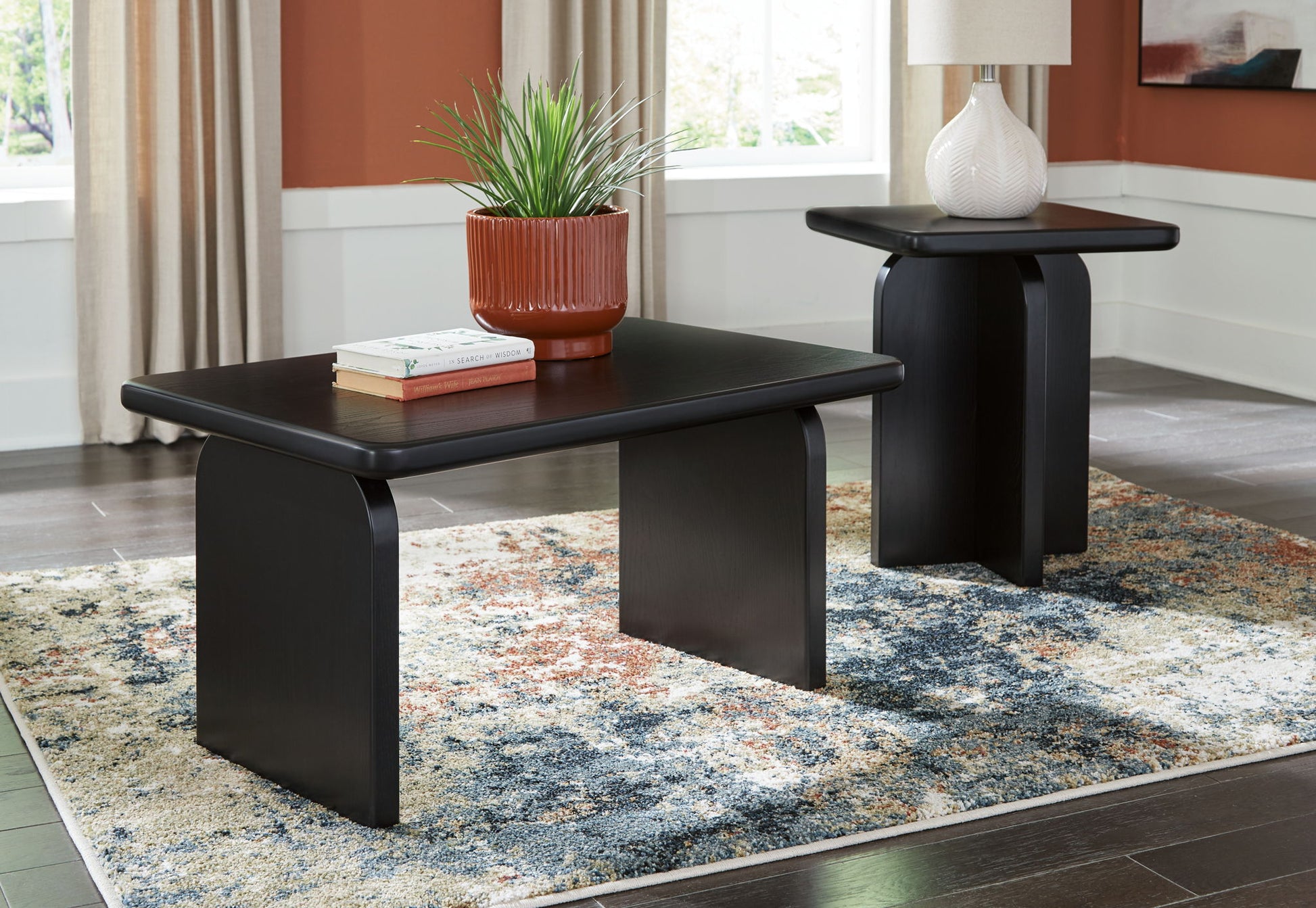Mitchalli - Occasional Table Set (Set of 2) - Black - Best Buy Furniture