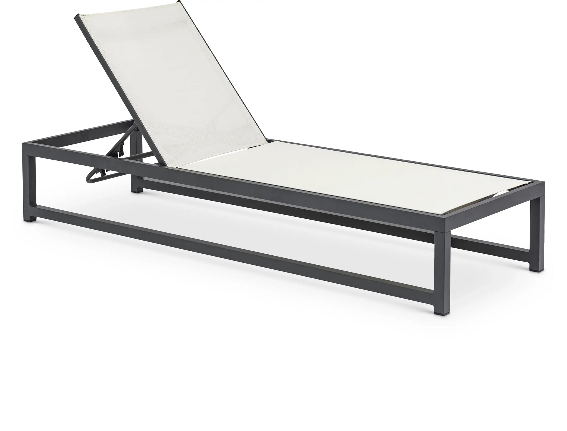 Maldives - Water Resistant Outdoor Patio Adjustable Sun Chaise Lounge Chair With Gray Base - Best Buy Furniture