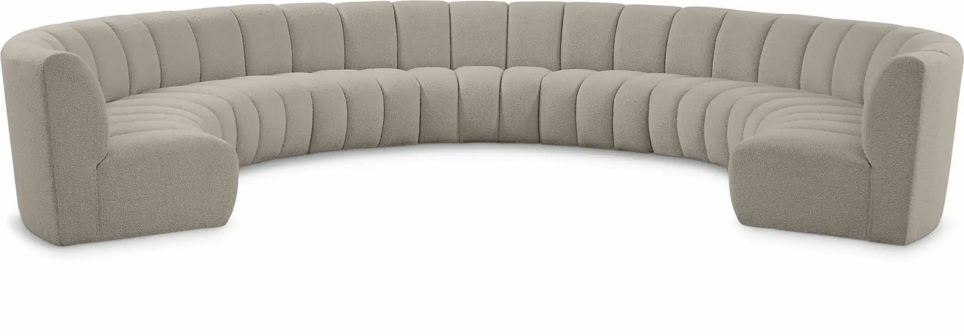 Infinity - 9 Piece Boucle Modular Sectional - Best Buy Furniture