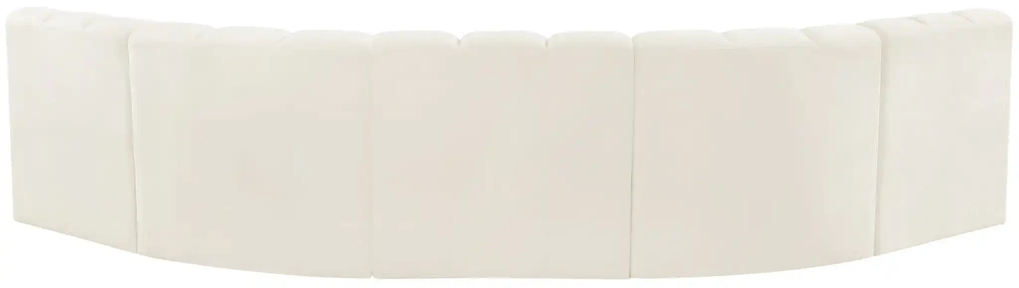 Arc - Velvet 5 Piece U-Shaped Modular Sofa