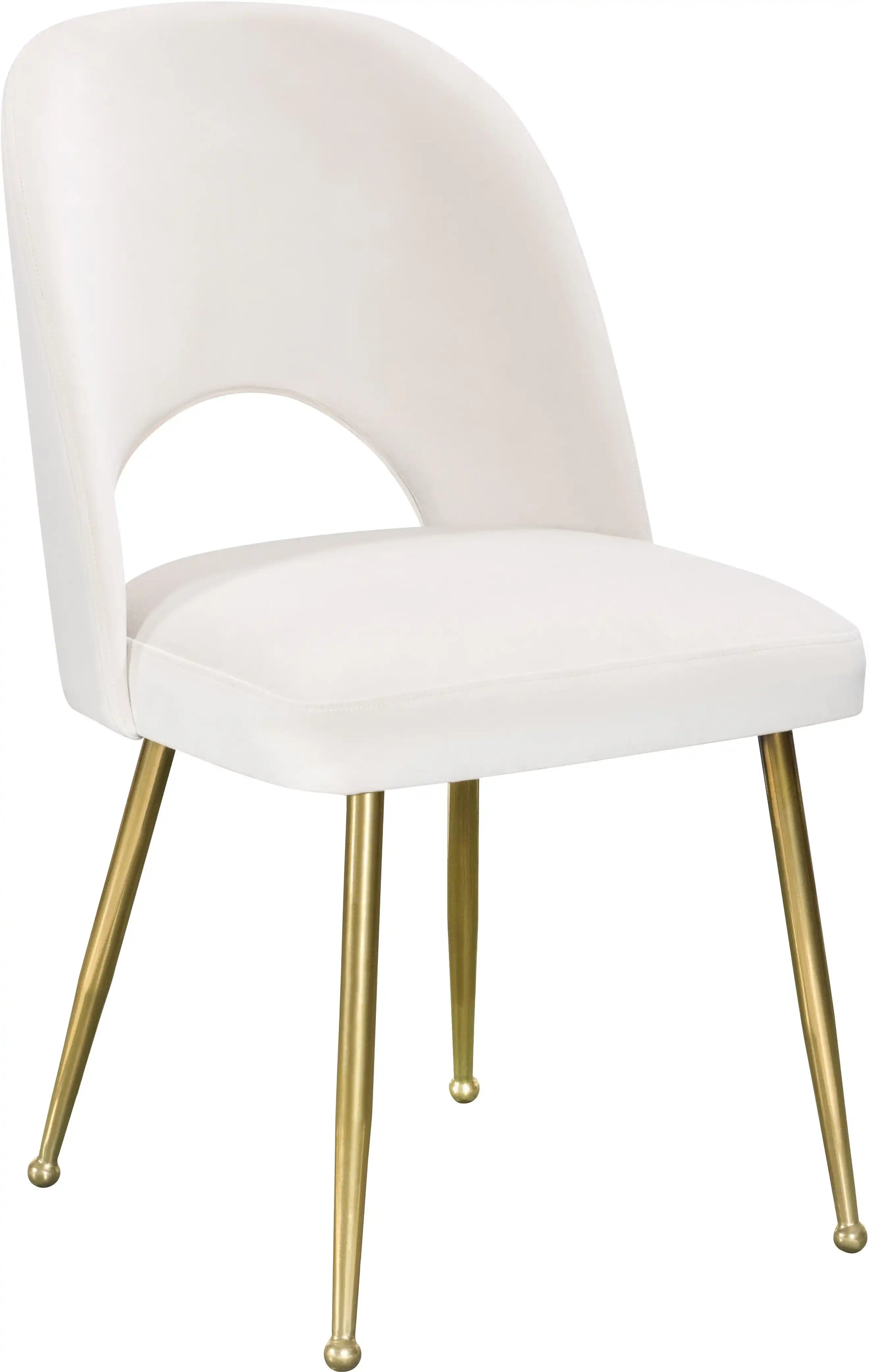 Logan - Dining Chair (Set of 2) - Gold Legs - Best Buy Furniture