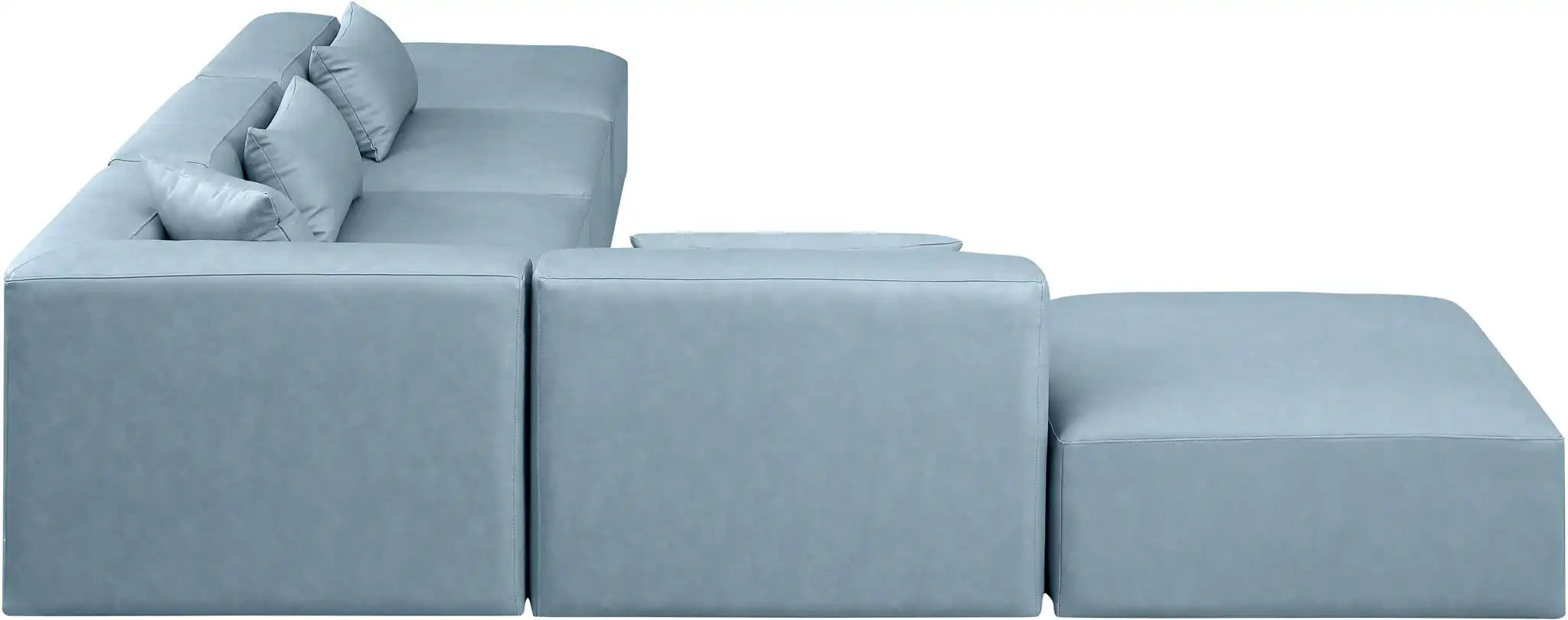 Cube - 6 Piece Modular Corner Armless Sectional