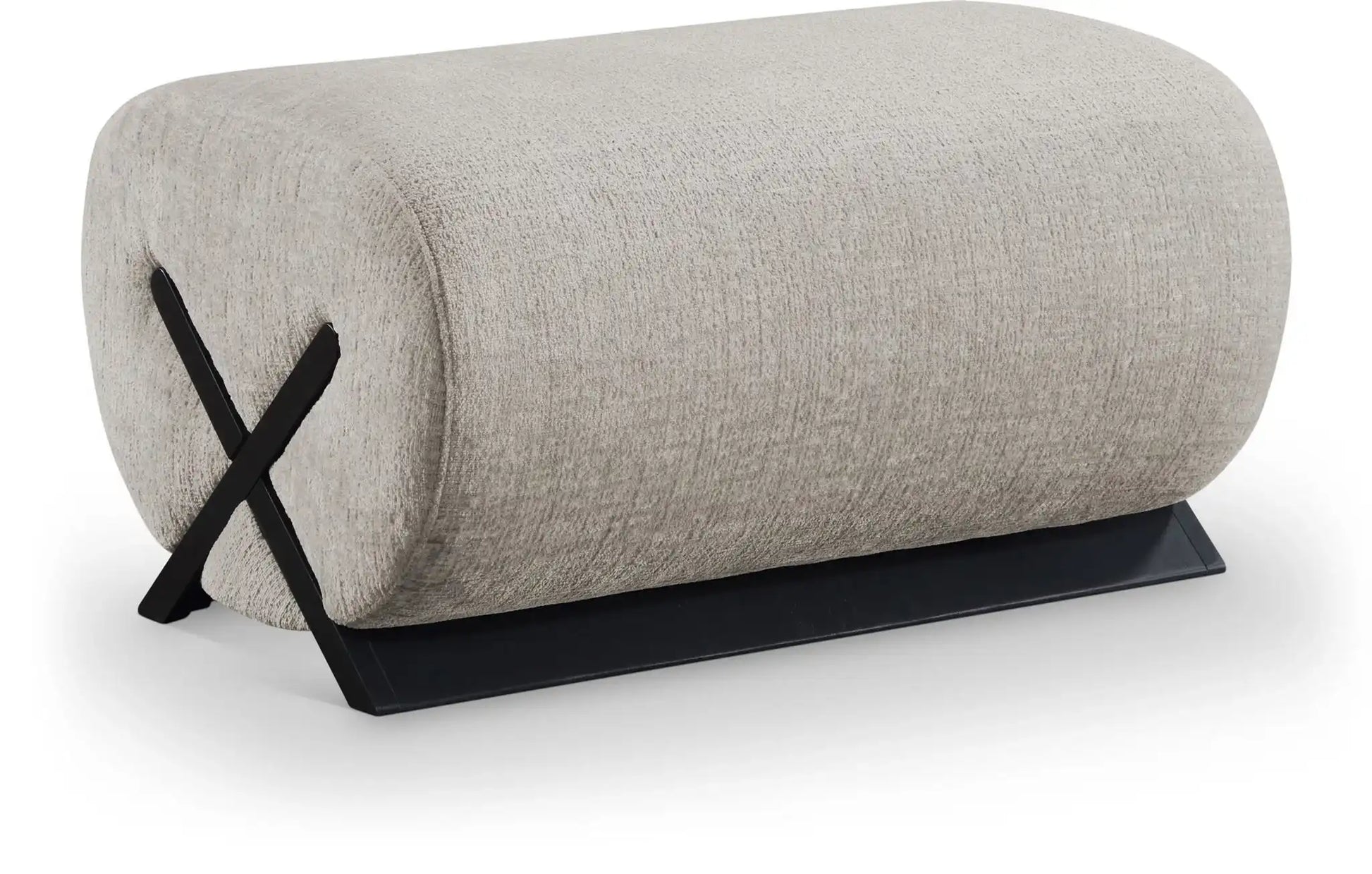 Akira - Fabric Upholstered Ottoman - Best Buy Furniture