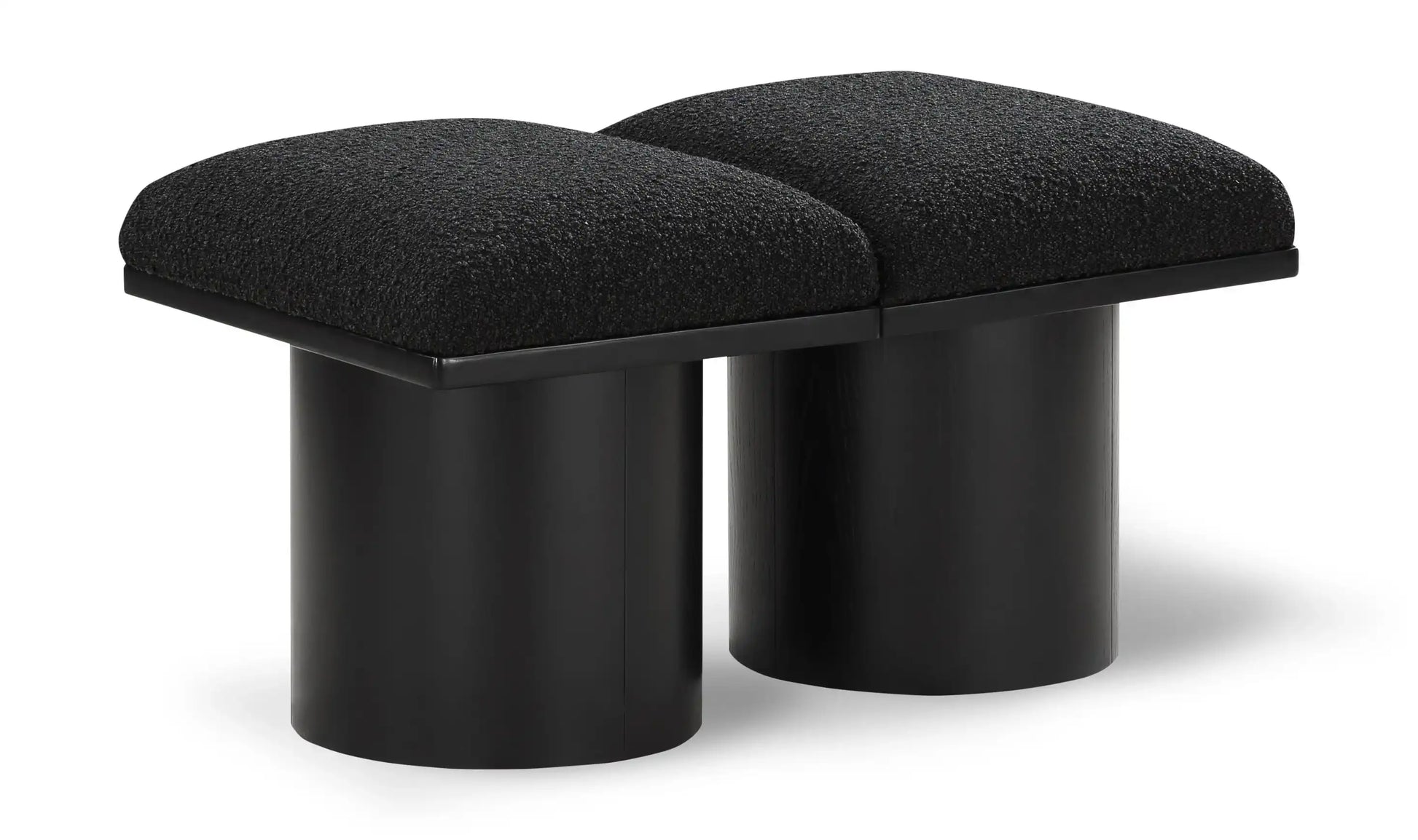 Pavilion - 2 Piece Modular Bench With Black Base - Best Buy Furniture