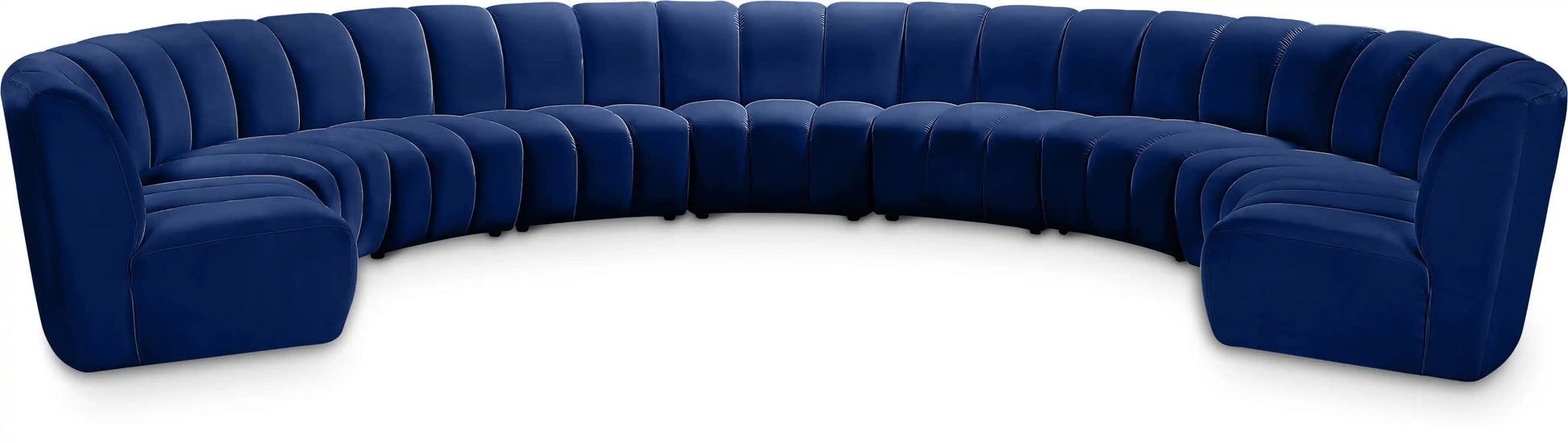 Infinity - 9 Piece Velvet Modular Sectional - Best Buy Furniture