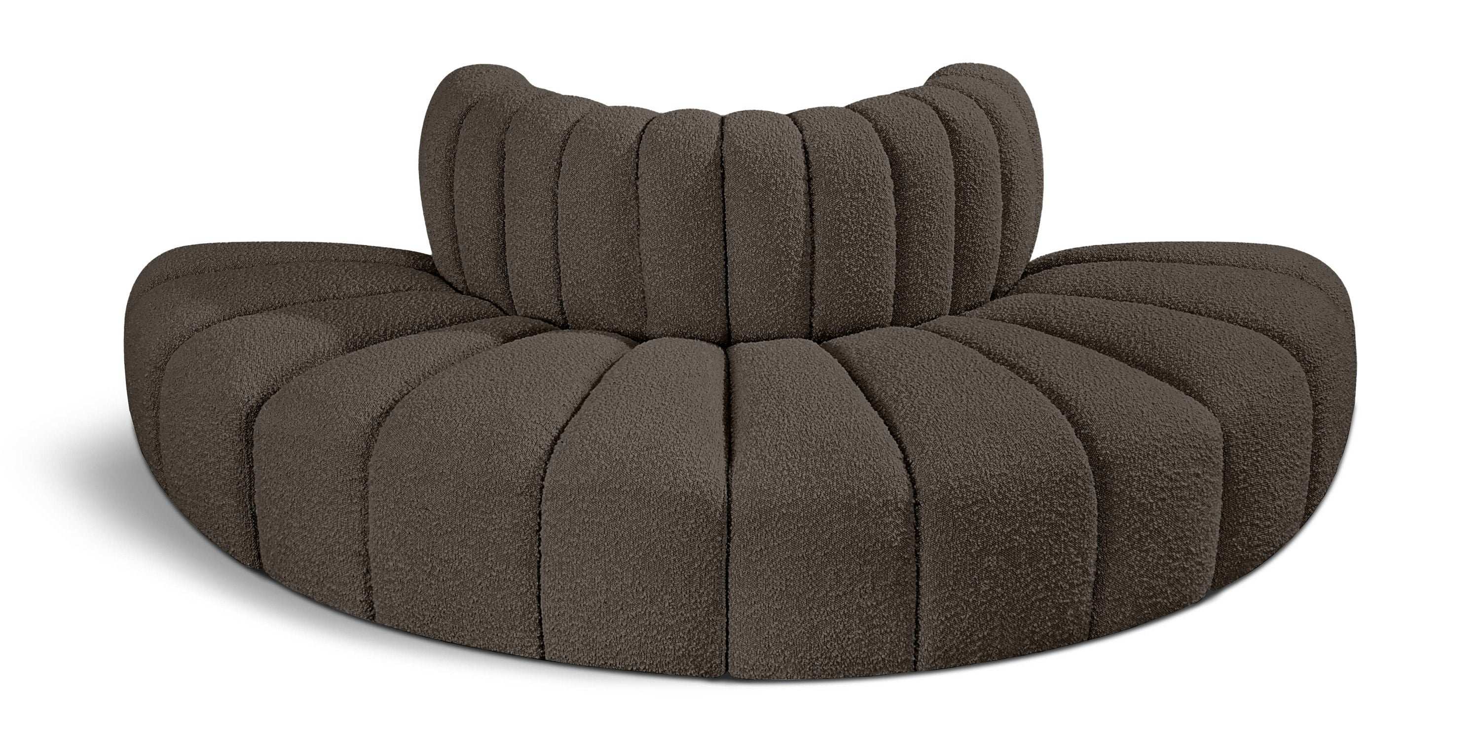 Arc - Boucle Fabric 4 Piece Modular Sofa - Best Buy Furniture