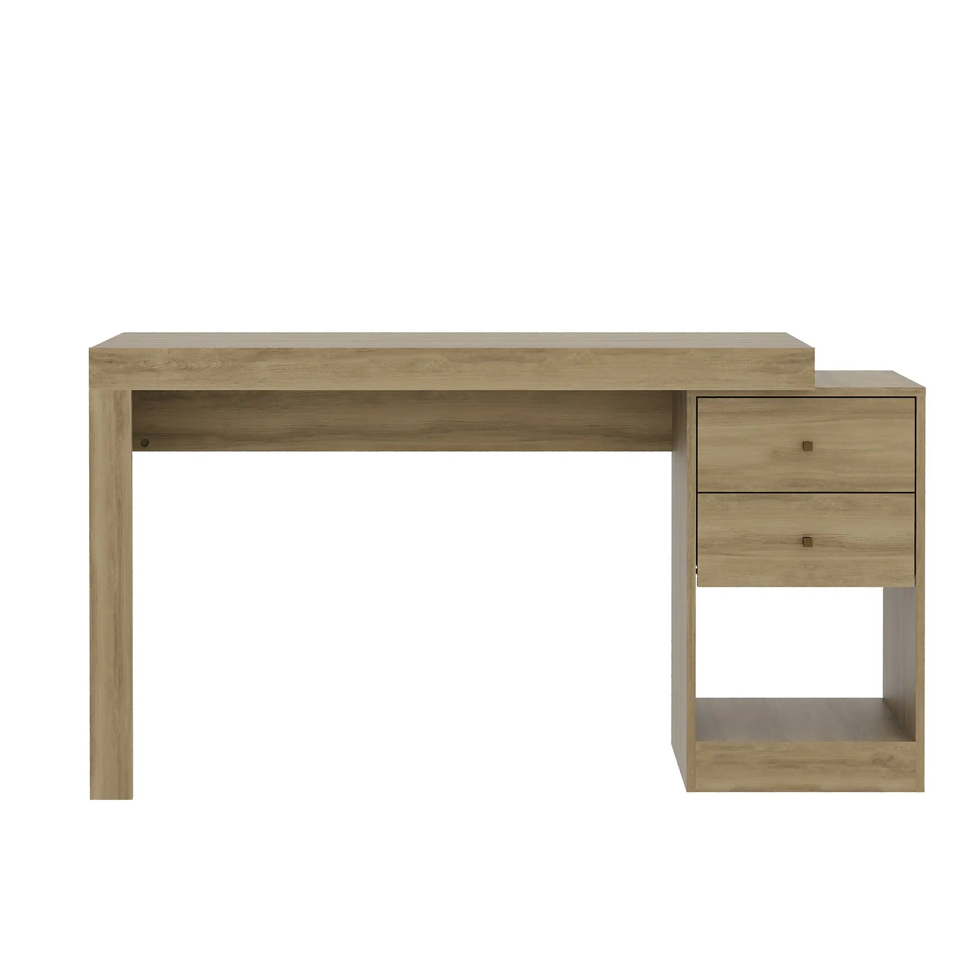Techni Mobili Expandable Home Office Desk, Pine - Best Buy Furniture