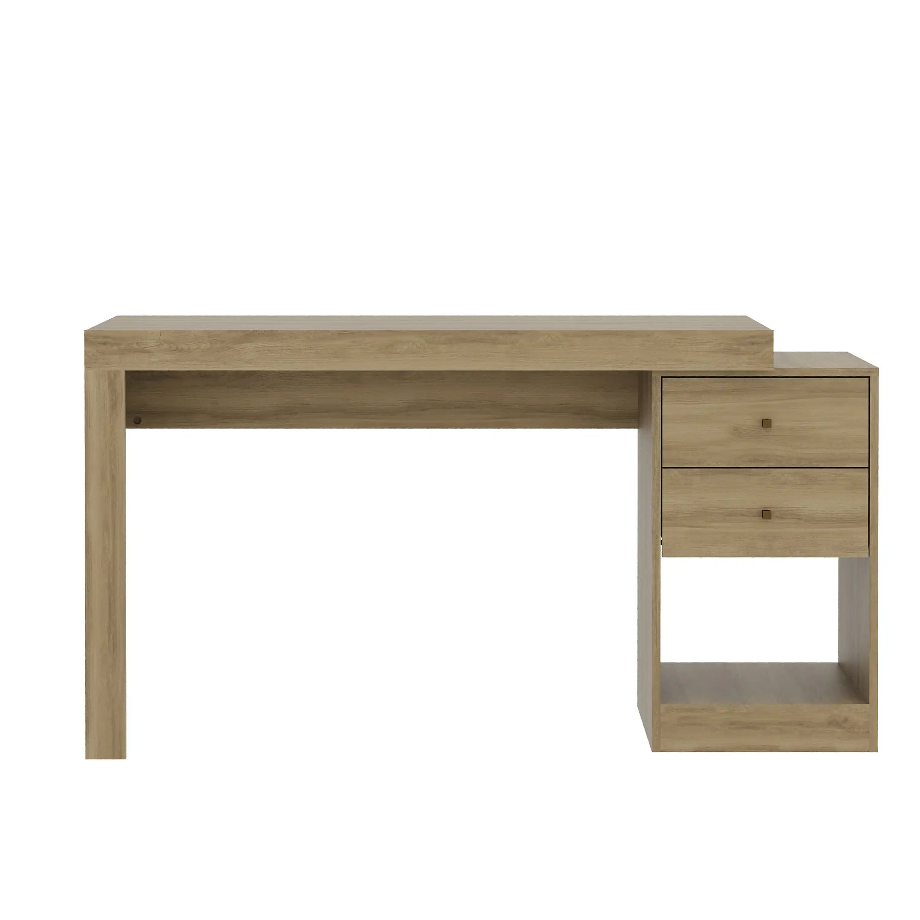 Techni Mobili Expandable Home Office Desk, Pine - Best Buy Furniture