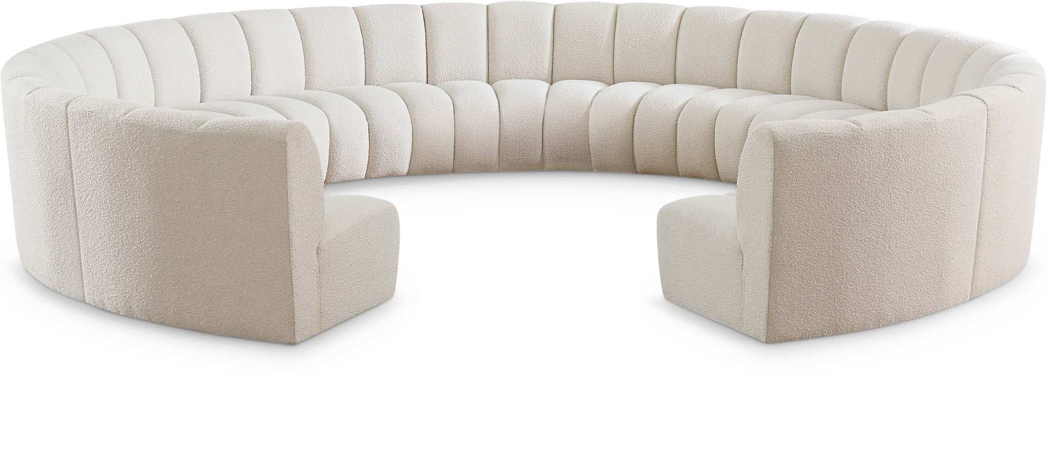 Infinity - 11 Piece Boucle Modular Sectional - Best Buy Furniture