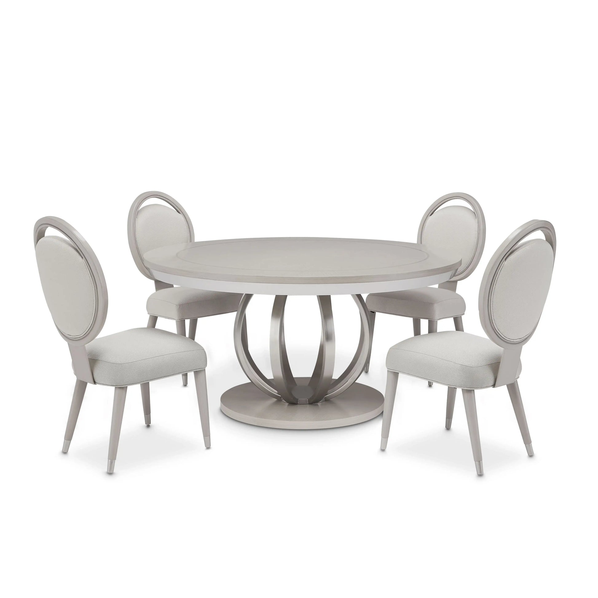 Eclipse - Round Dining Table - Moonlight Gray - Best Buy Furniture