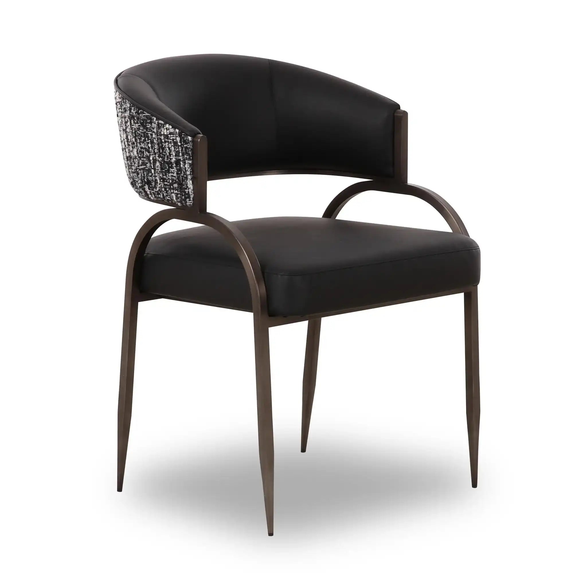 Tatum - Vegan Leather 2-Tone Dining Chair - Best Buy Furniture