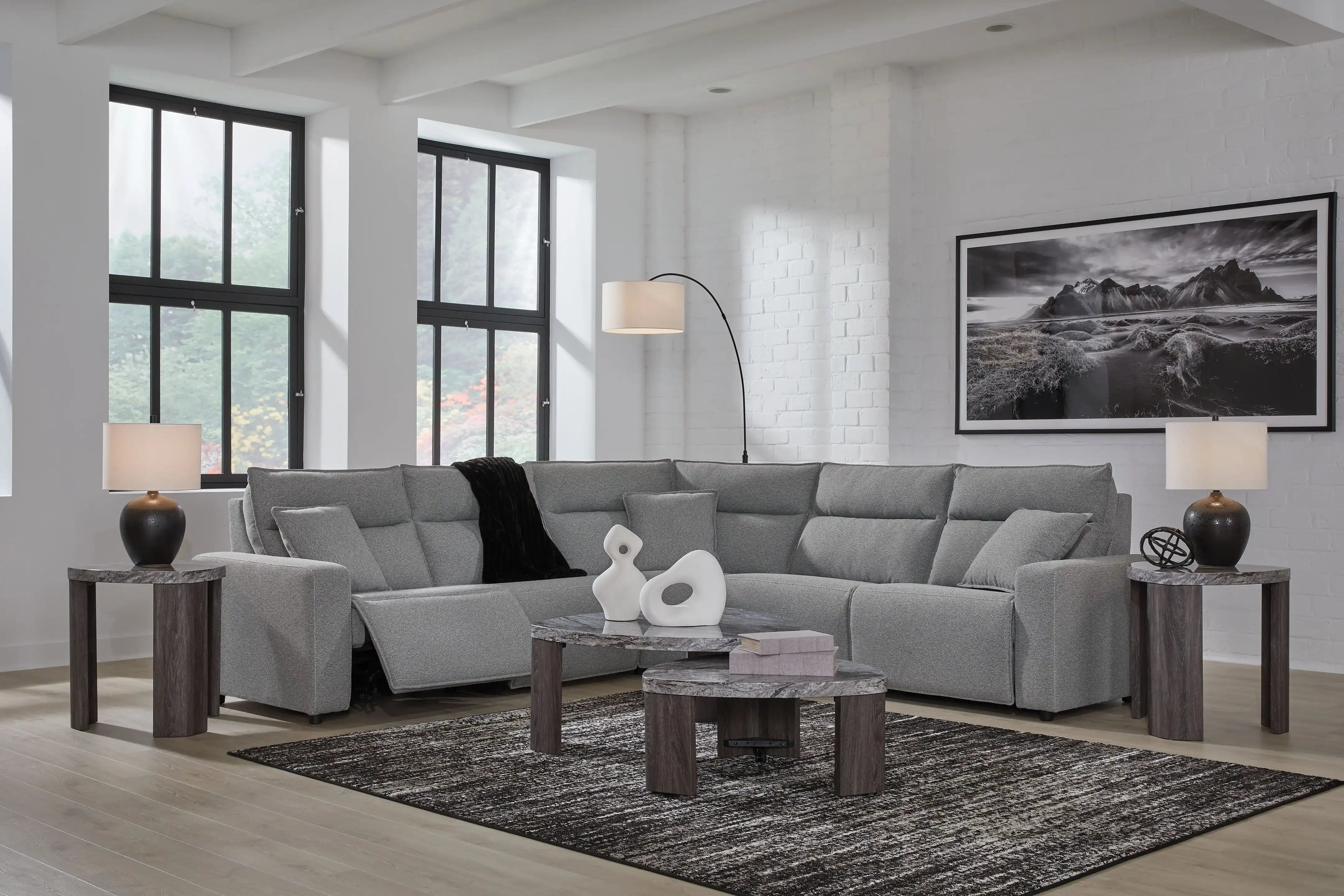 ModMax II - Salt And Pepper - Reclining Sectional - Best Buy Furniture