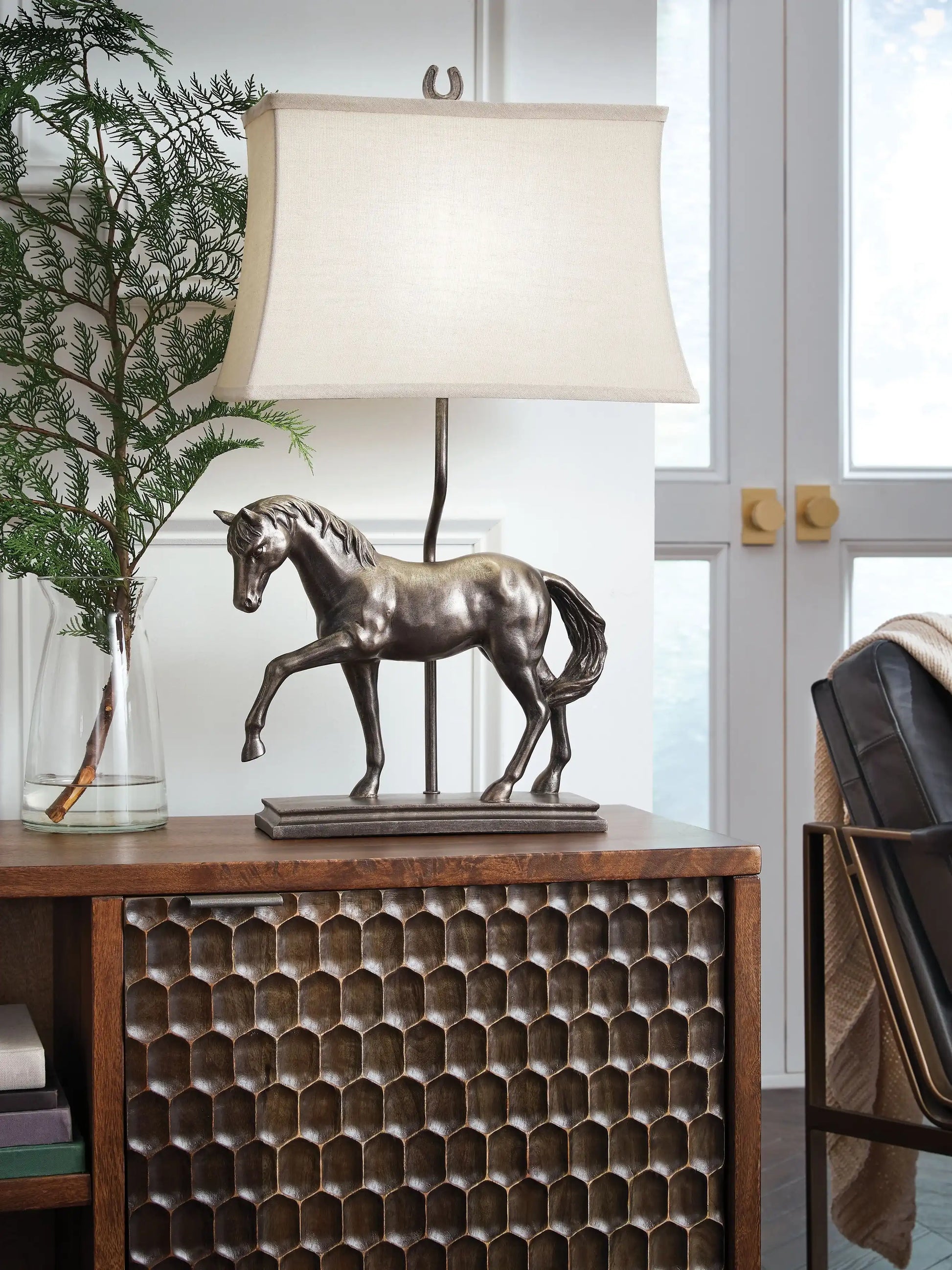 Sandorman - Poly Table Lamp - Bronze Finish - Best Buy Furniture