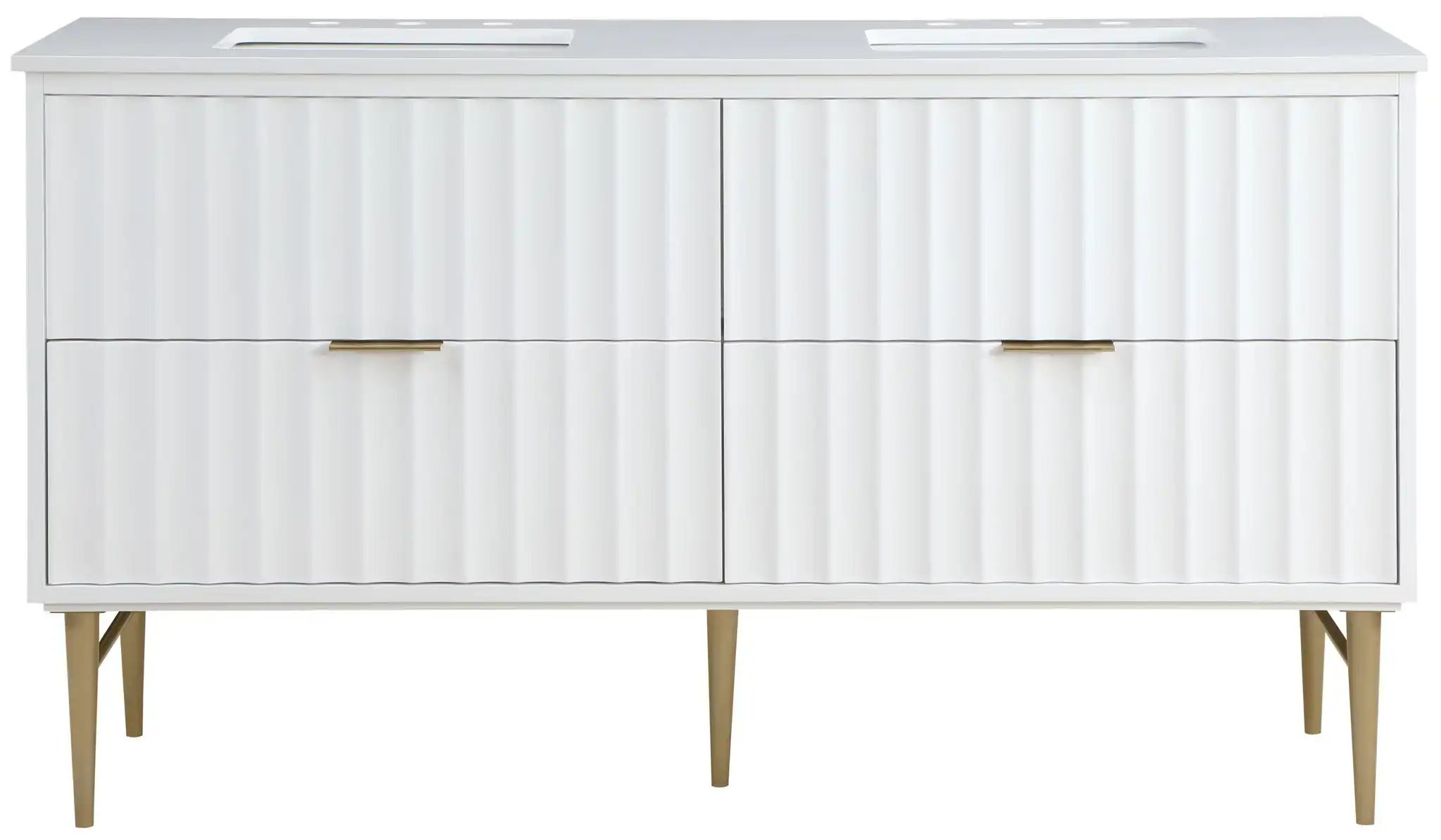 Modernist - Bathroom Vanity With Gold Legs