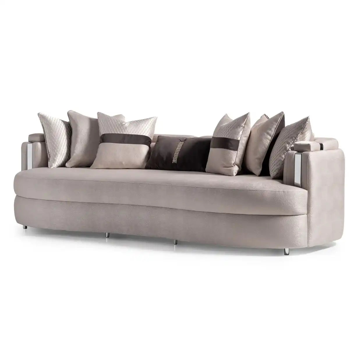 Carmela - Mansion Sofa - Zinc/Silver - Best Buy Furniture