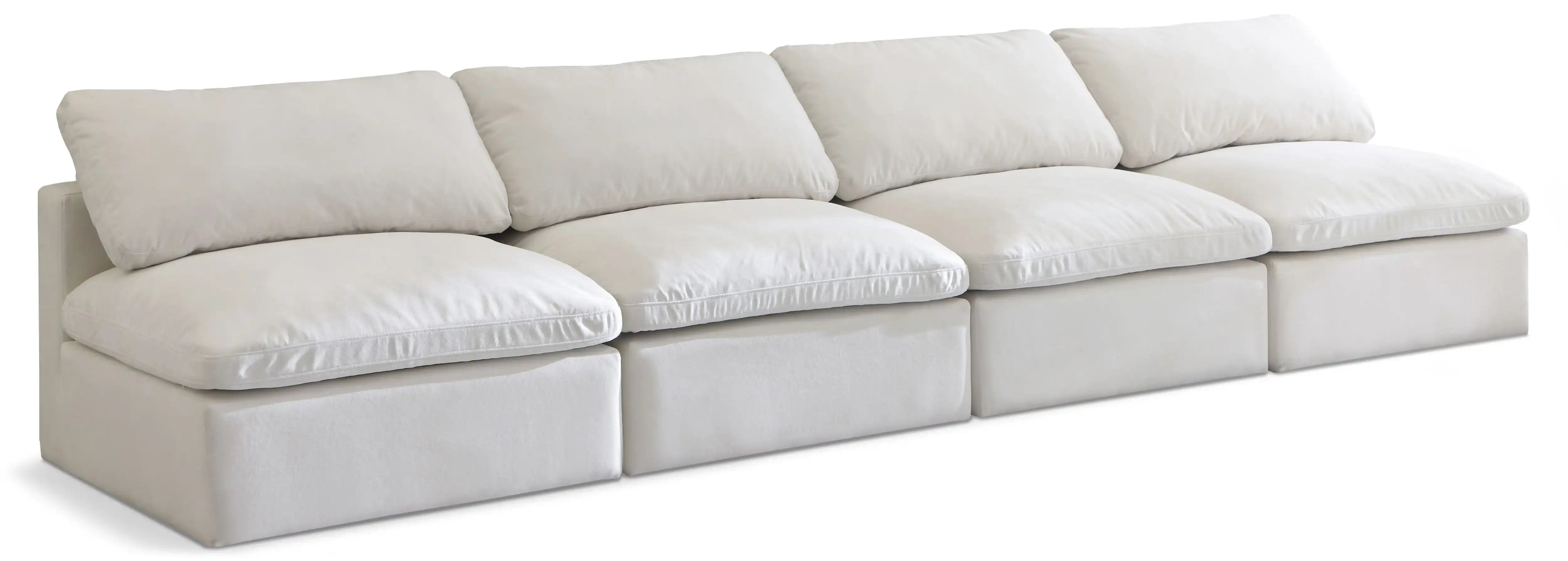 Plush - Modular Armless 4 Seat Sofa - Best Buy Furniture