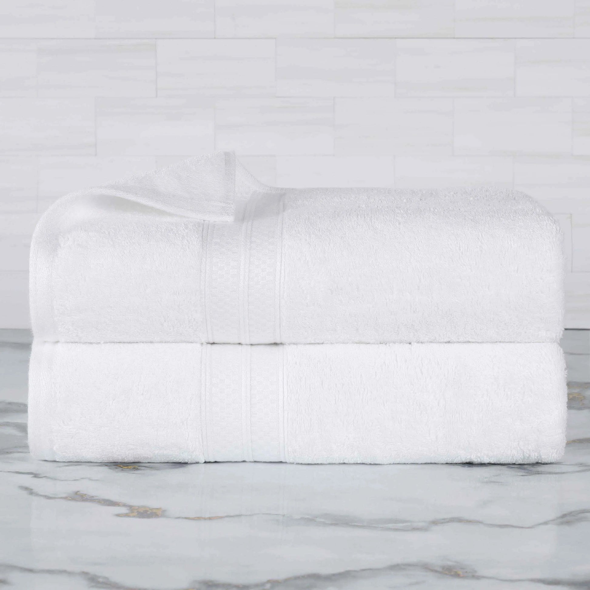 Rayon from Bamboo Cotton Blend Bath Towel Set of 2 - Bath Towel by Superior Brand