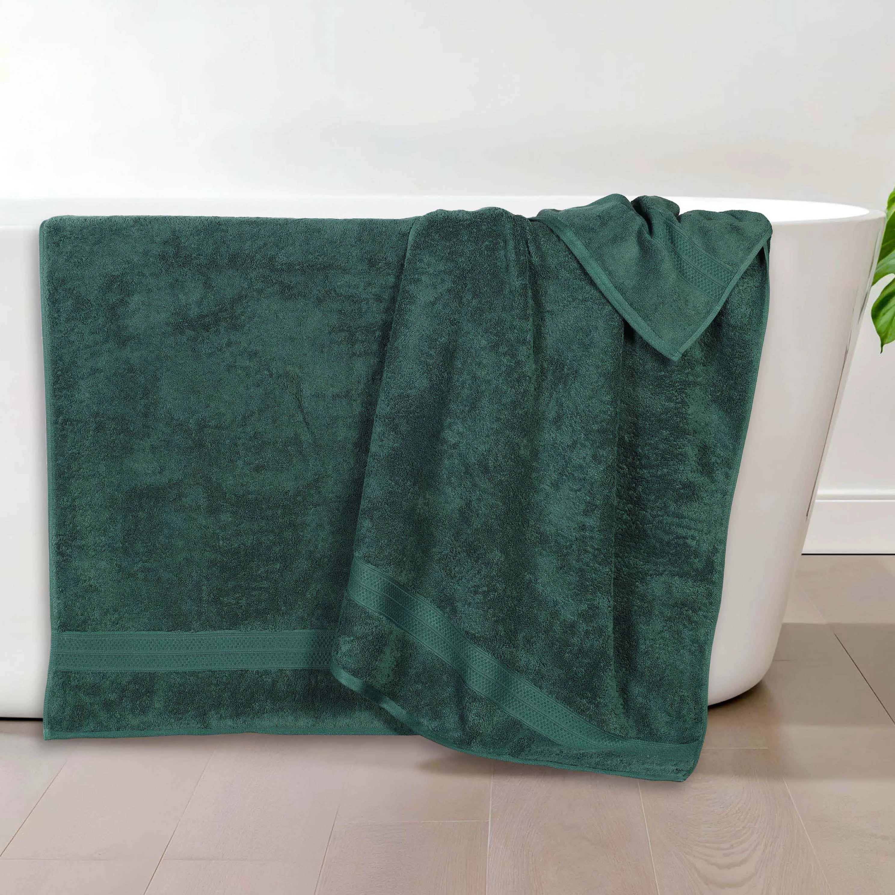 Rayon from Bamboo Cotton Blend Bath Towel Set of 2 - Bath Towel by Superior Brand