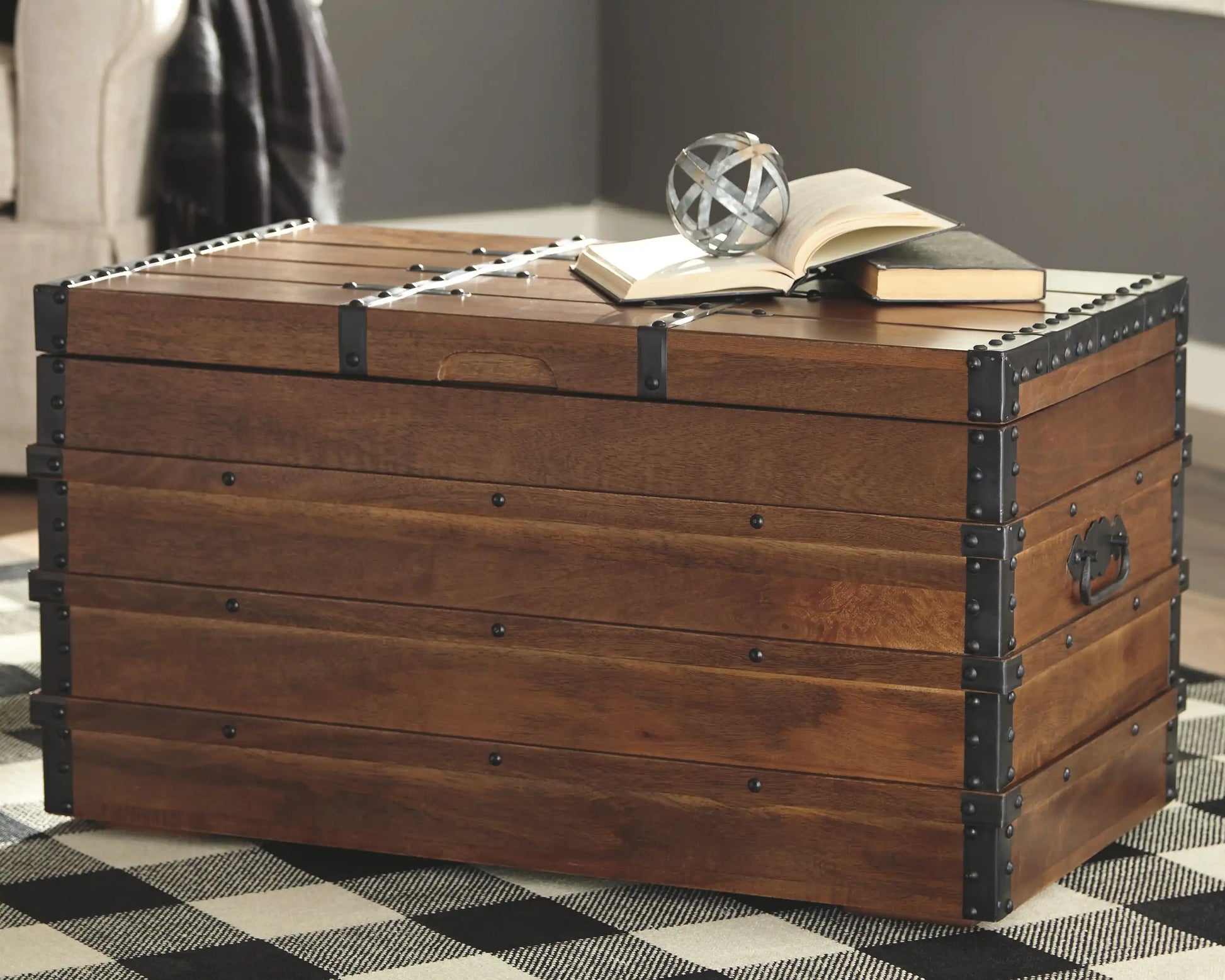 Kettleby - Storage Trunk - Brown - Best Buy Furniture