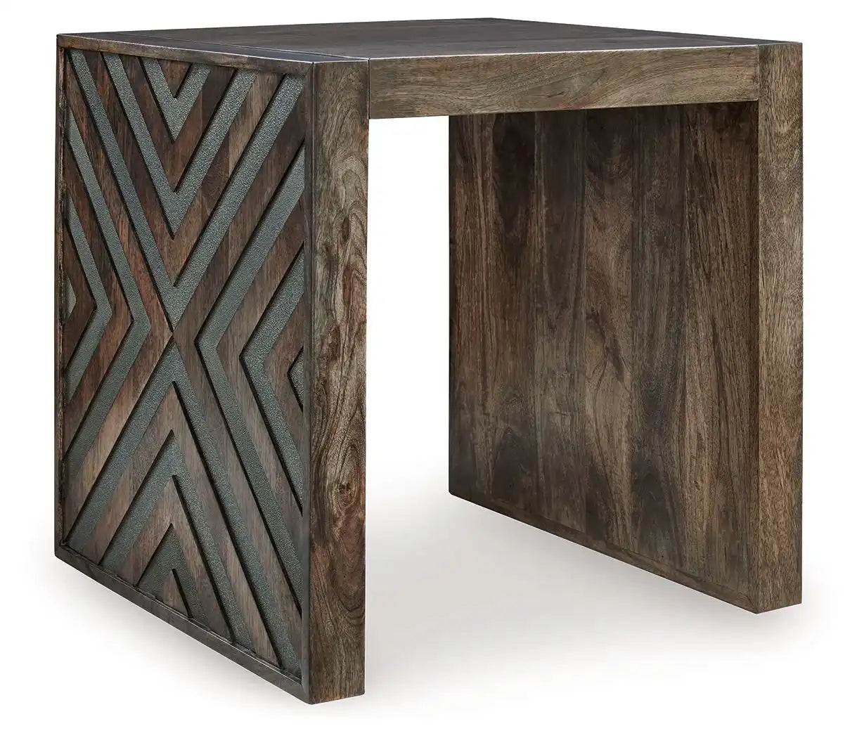 Dreggan - Square End Table - Brown - Best Buy Furniture
