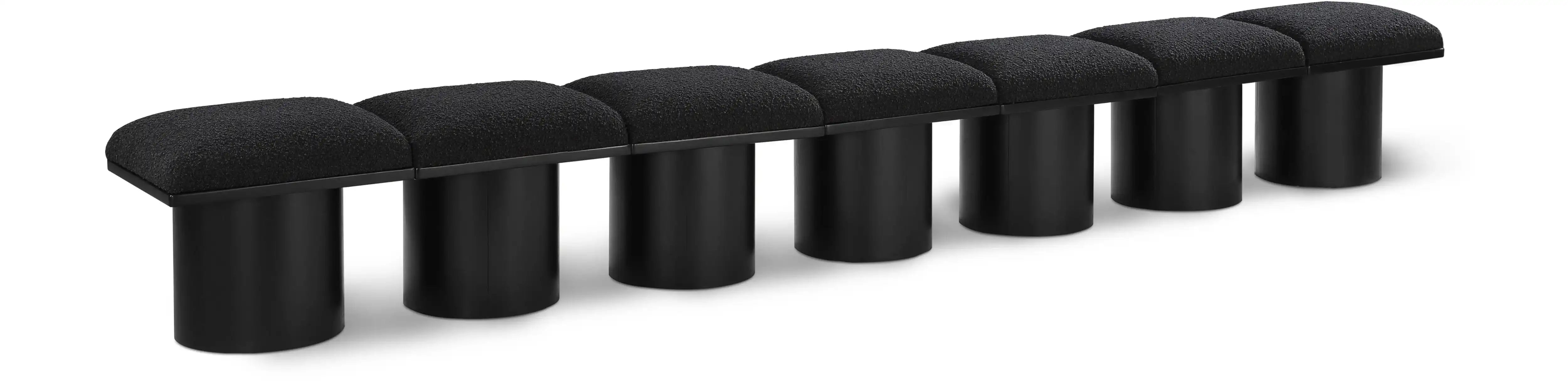 Pavilion - 7 Piece Modular Bench With Black Base - Best Buy Furniture