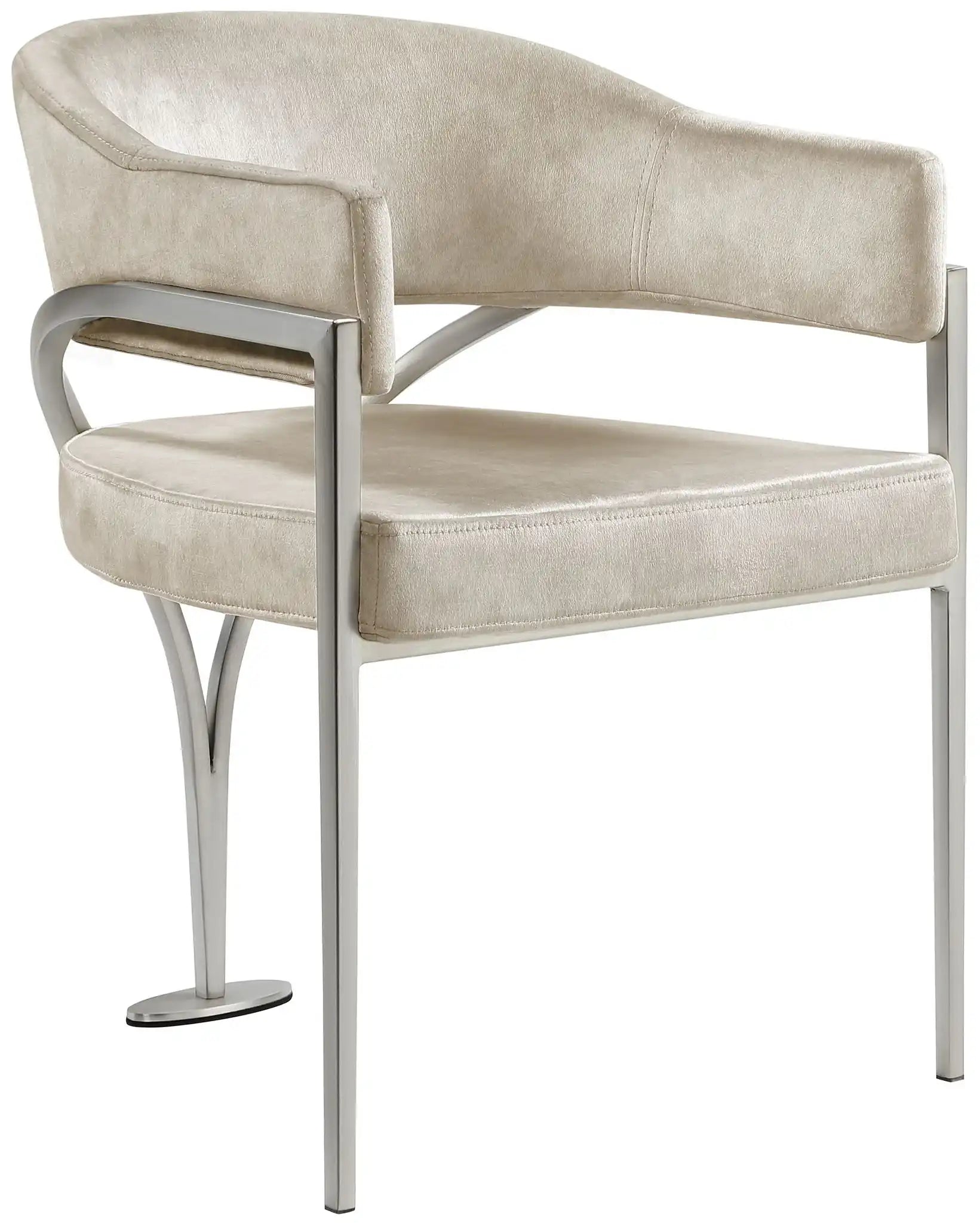 Madelyn - Dining Chair (Set of 2) - Brushed Chrome - Best Buy Furniture