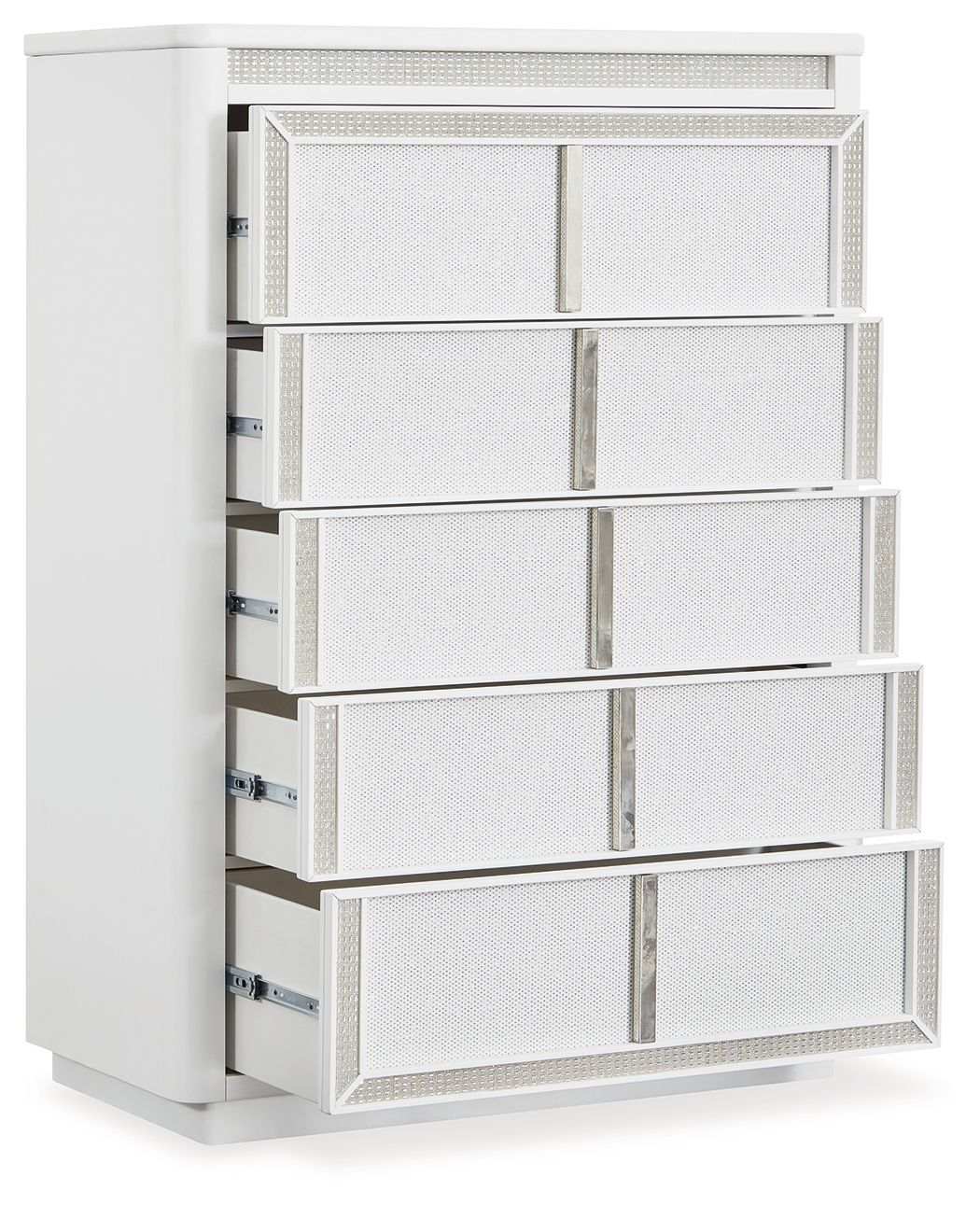 Chalanna - Five Drawer Chest - White - Best Buy Furniture