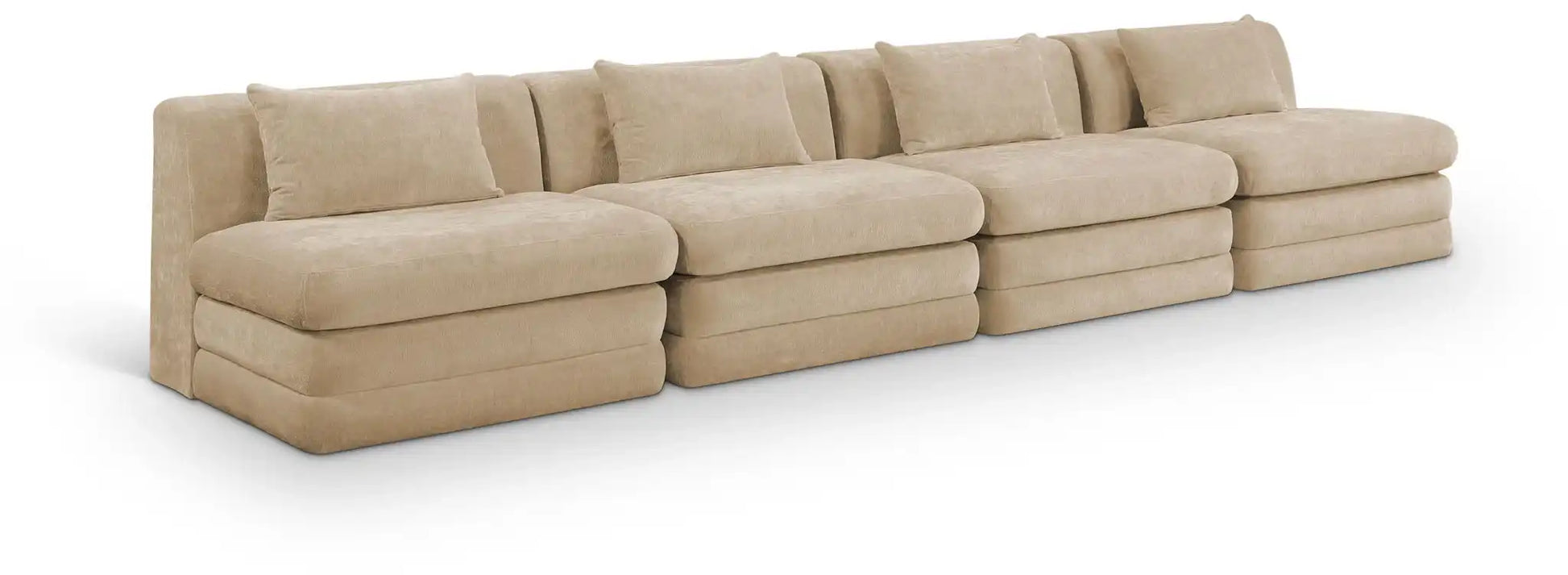 Stellar - 4 Piece Upholstered Modular Sectional - Best Buy Furniture