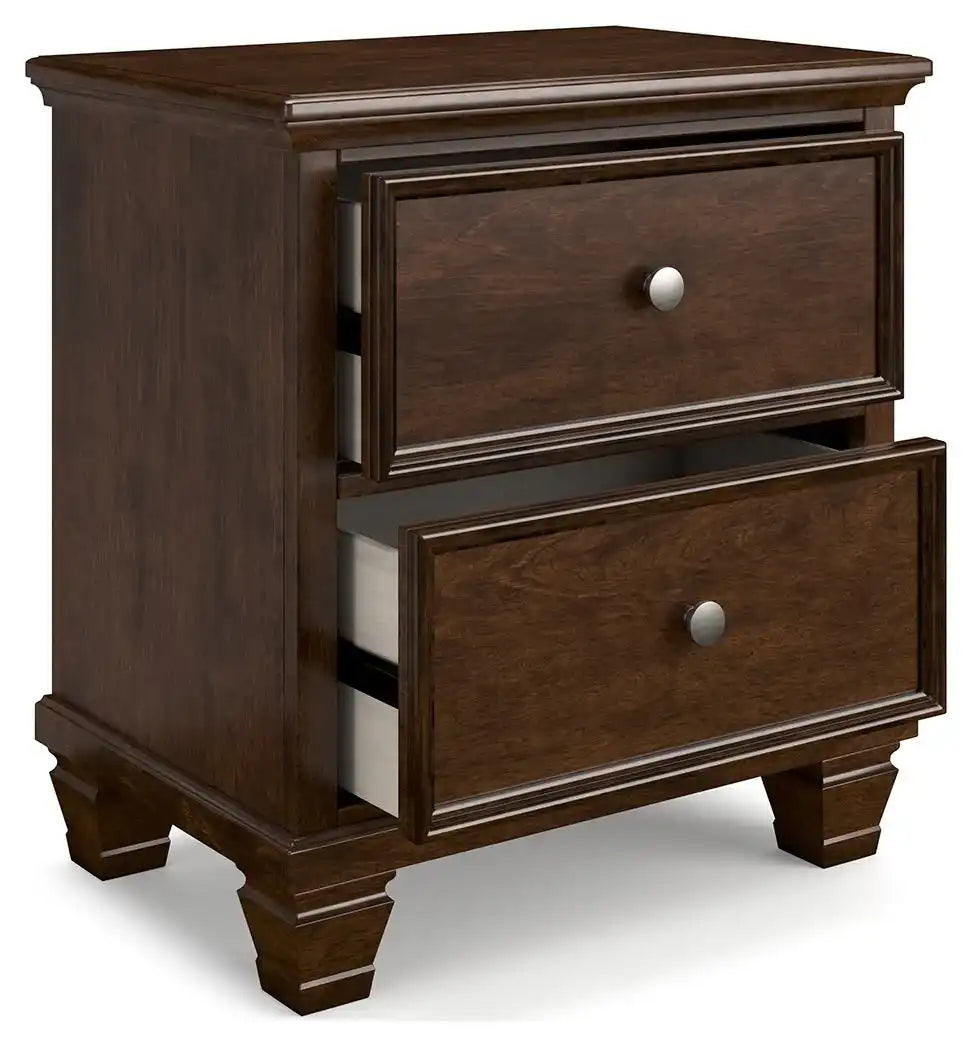 Danabrin - Two Drawer Nightstand - Brown - Best Buy Furniture