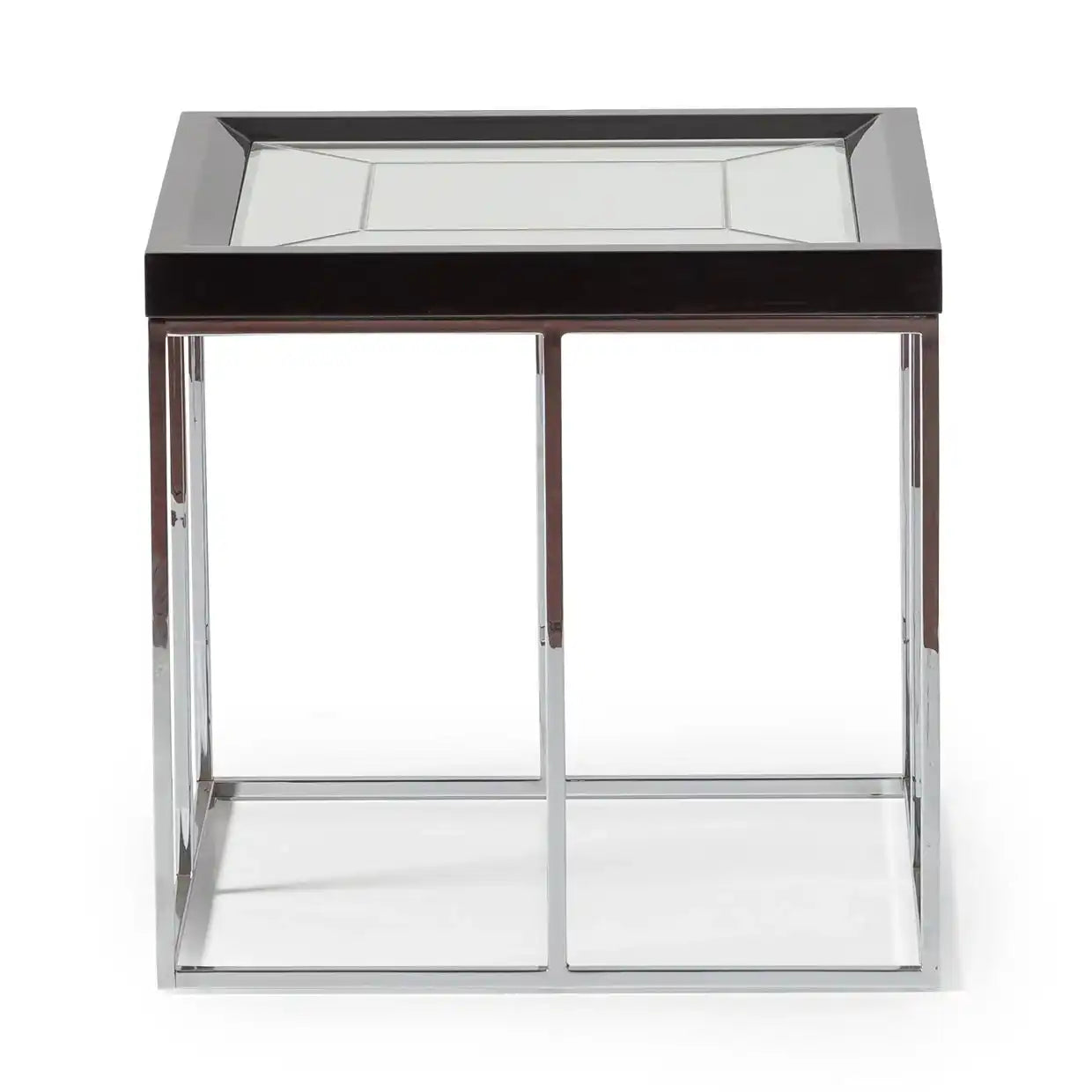 Carmela - End Table - Glossy Charcoal Sand - Best Buy Furniture