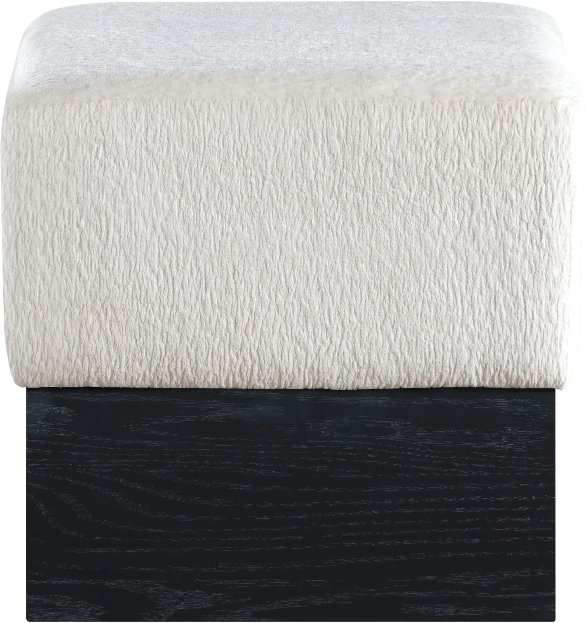 Havre - Ottoman / Stool With Black Base