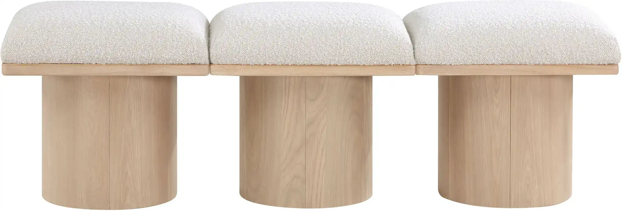 Pavilion - 3 Piece Modular Bench With Natural Base