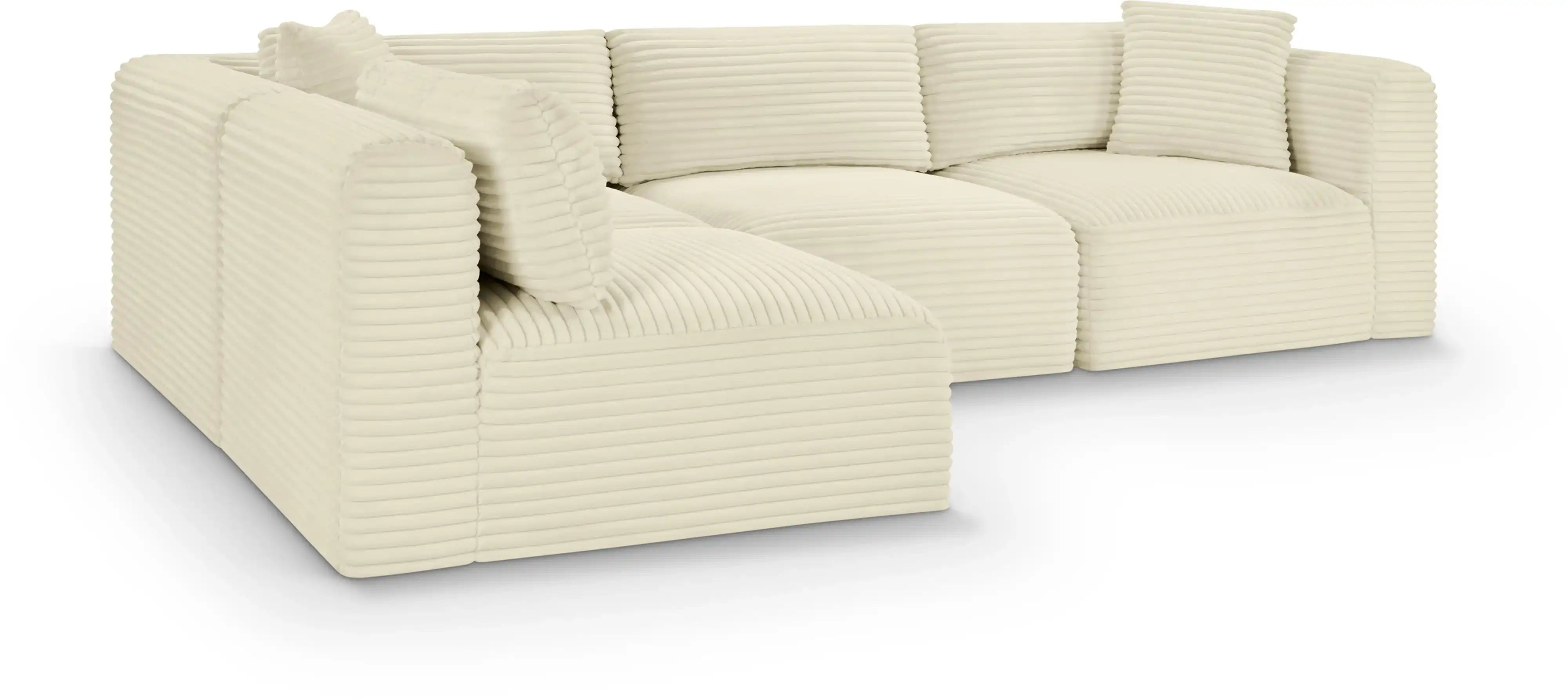 Shaggy - 4 Piece Modular Sectional - Best Buy Furniture
