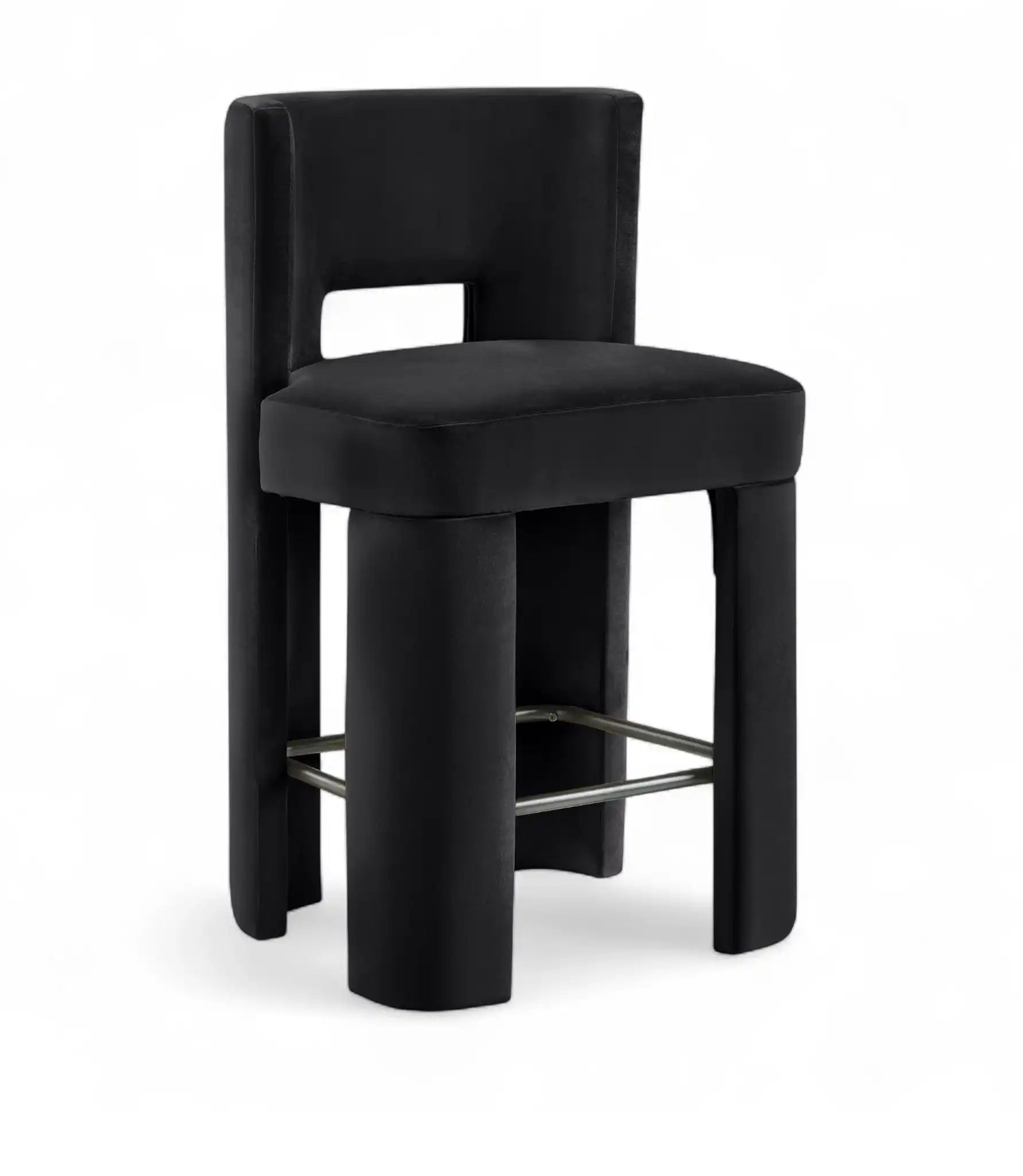 Zuno - Velvet Performance Fabric Upholstered Counter Stool (Set of 2) - Best Buy Furniture