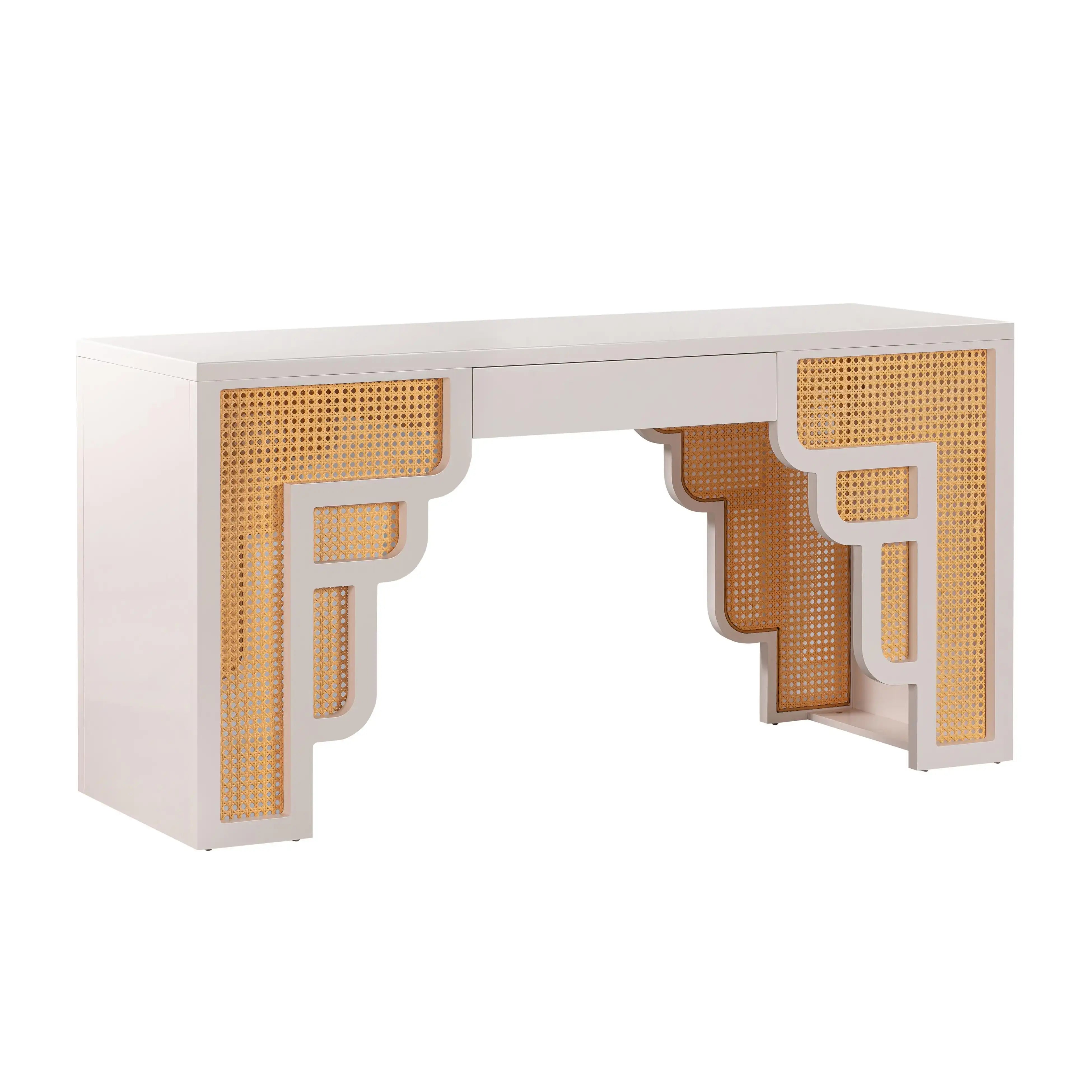 Suzie - Rattan Executive Desk - Best Buy Furniture