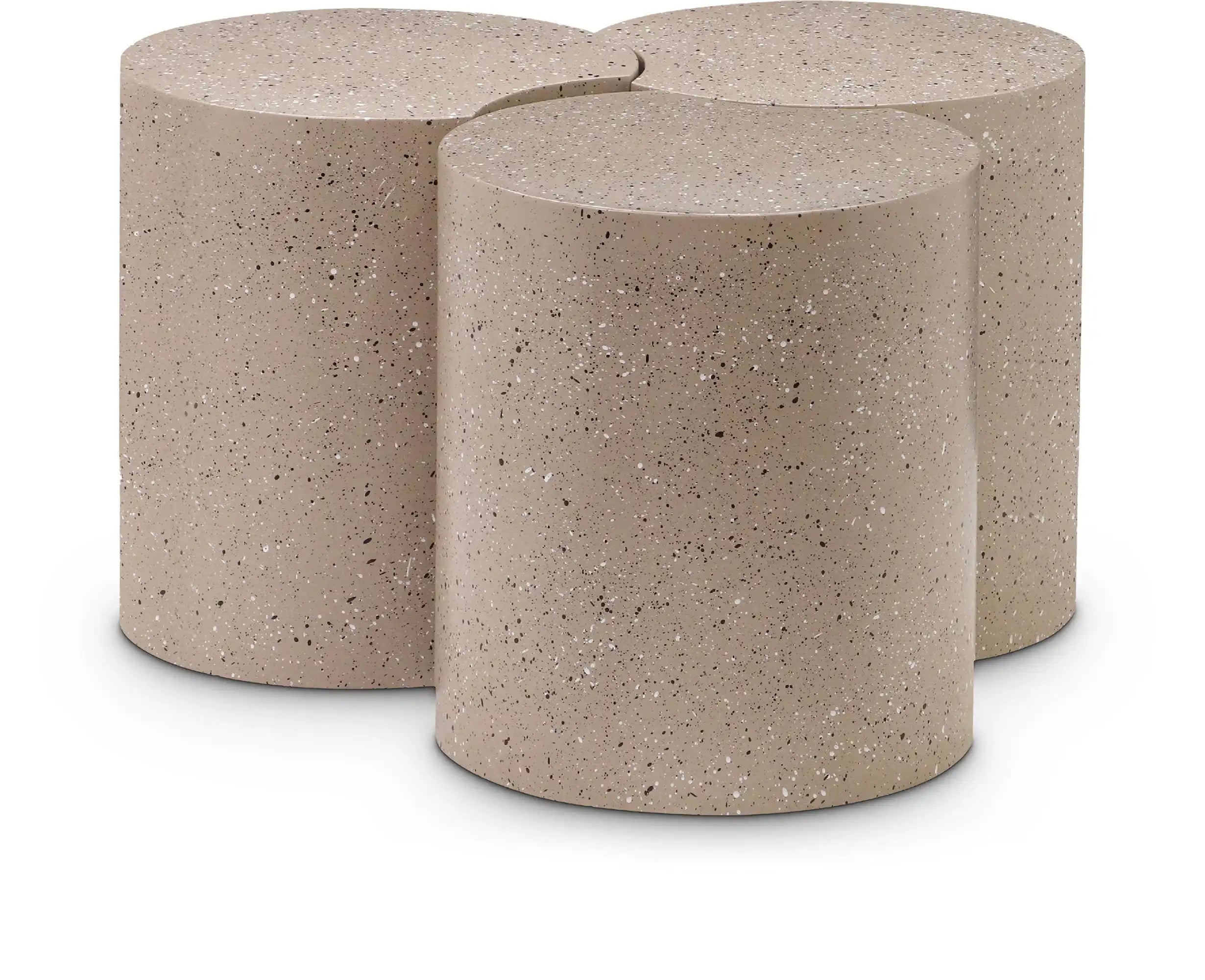 Dimple - 3 Piece Modular Coffee Table - Terazzo Finish - Best Buy Furniture