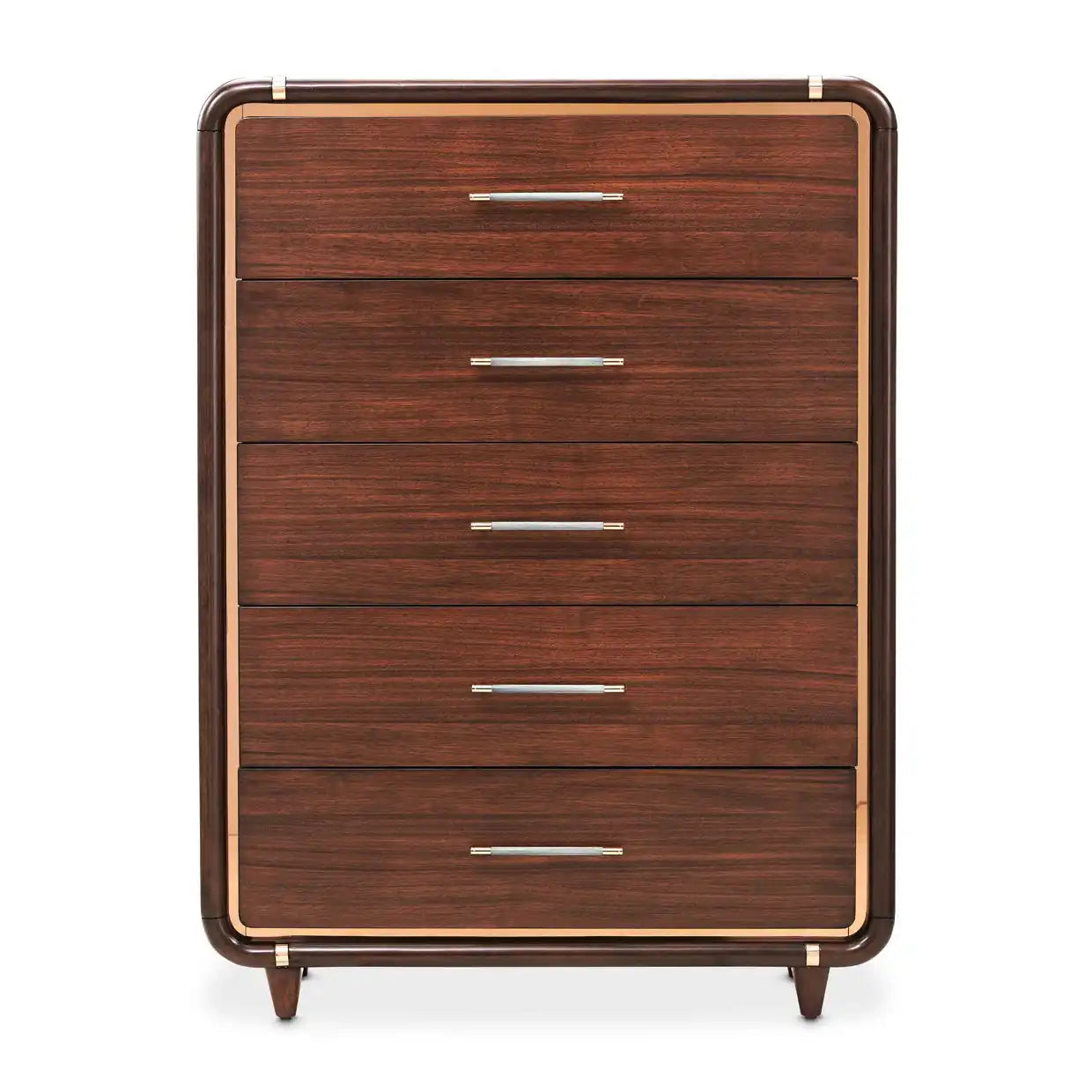 Mason Park - 5-Drawer Gentlemen's Chest - Umber - Best Buy Furniture
